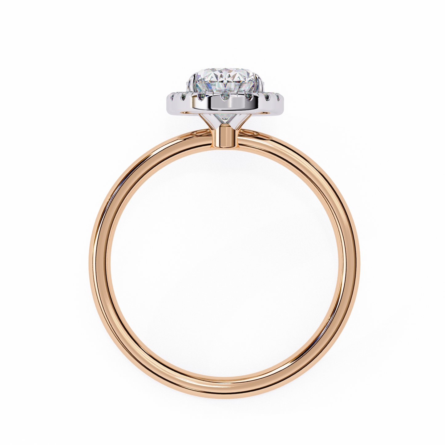 2.28 Ct Oval Cut Lab Grown Diamond Halo Yellow Gold Engagement Ring/Wedding Ring/E Color/VS Clarity/2 Ct Diamond Ring/CVD Diamond Ring/Oval Cut Diamond/Round Diamond Side Stone/Prong Set/Halo Set/10k Gold/14k Gold/18k Gold/Yellow Gold/White Gold/Rose Gold/Anniversary Gift