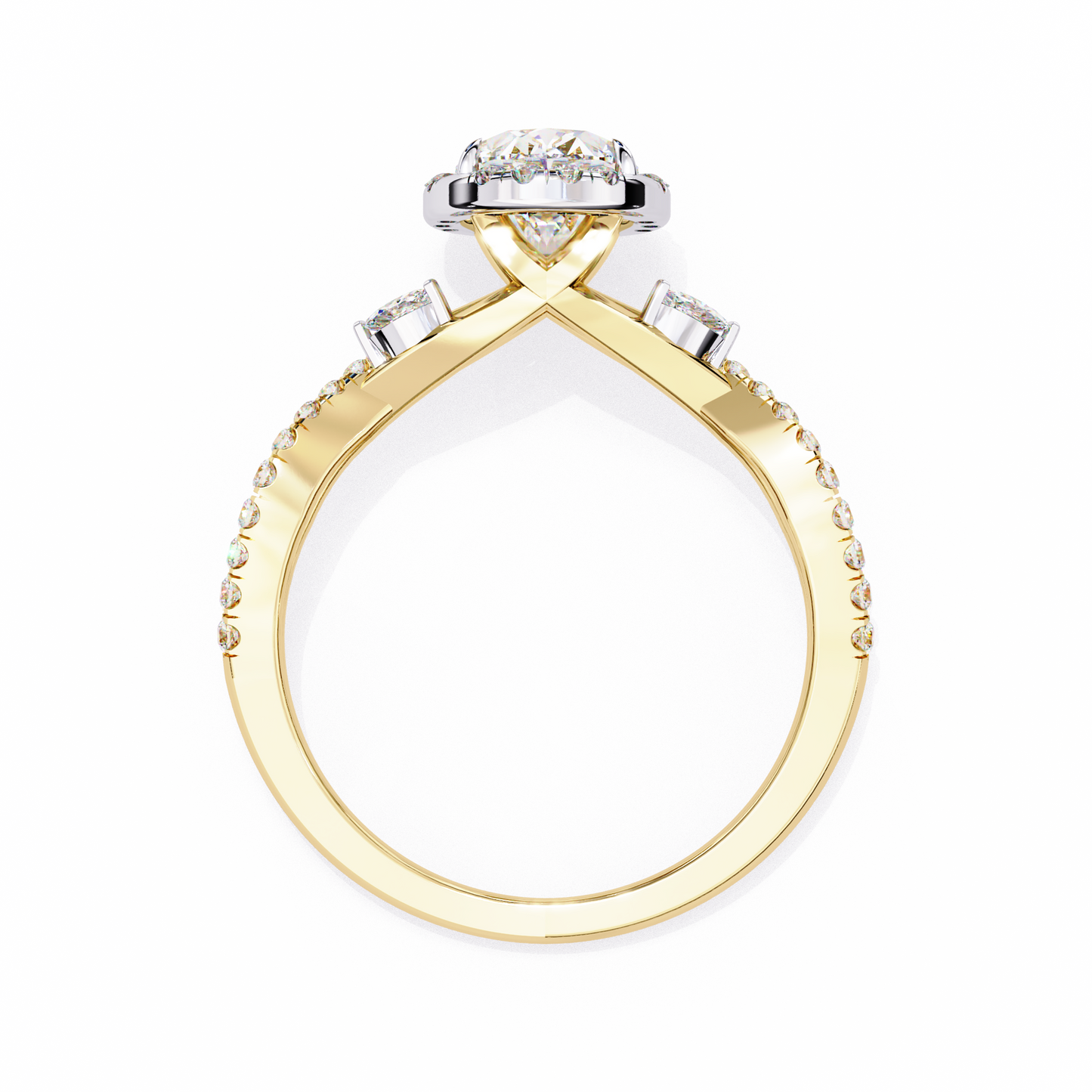 2.5 Ct Oval Cut Lab Grown Diamond Halo Gold Ring/Wedding Ring/F Color/VS Clarity/2 Ct Diamond Ring/CVD Diamond Ring/Oval Cut Diamond/Round Diamond Side Stone/Prong Set/Cluster Set/Pave Set/10k Gold/14k Gold/18k Gold/Yellow Gold/White Gold/Rose Gold/Anniversary Gift