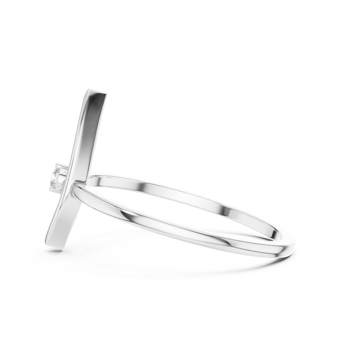 Vertical Marquise Lab Grown Diamond Ring