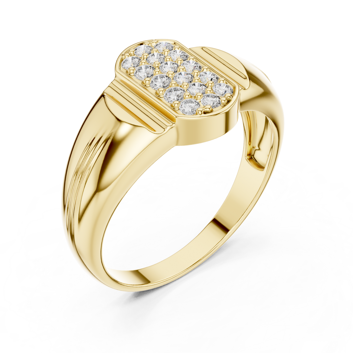 Geometric Honeycomb Lab Grown Diamond Ring