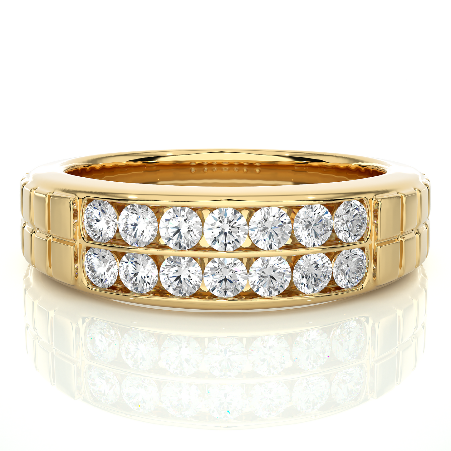 0.84 TCW Round Cut FG-VS Lab Grown Diamond Gold Wedding Band/Wedding Ring/FG Color/VS Clarity/1 CTW Diamond Band/CVD Diamond Band/Round Cut Diamond/Prong Set/Pave Set/10k Gold/14k Gold/18k Gold/Yellow Gold/White Gold/Rose Gold/Anniversary Gift