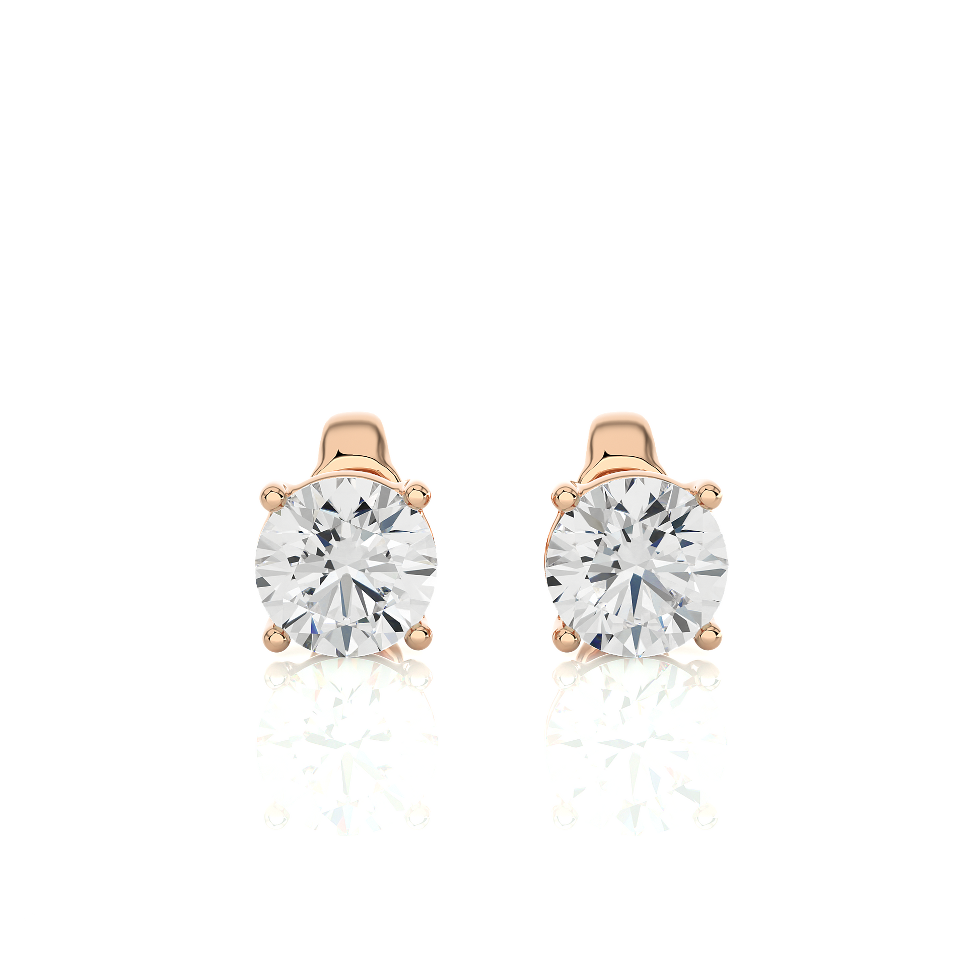 1 ct Solitaire Studs/Gold CVD Diamond Earring/Anniversary Gift/Solitaire Diamond Stud Earring/1 Ct Diamond Earring/Prong Setting/igi Certified/Stud Earring/Ethical Diamond/Silver Earring/Gold Earring/CVD Diamond Earring/F Color Diamond/VS Clarity Diamond/Manmade Diamond/Lab Grown Diamond/Round Cut Diamond