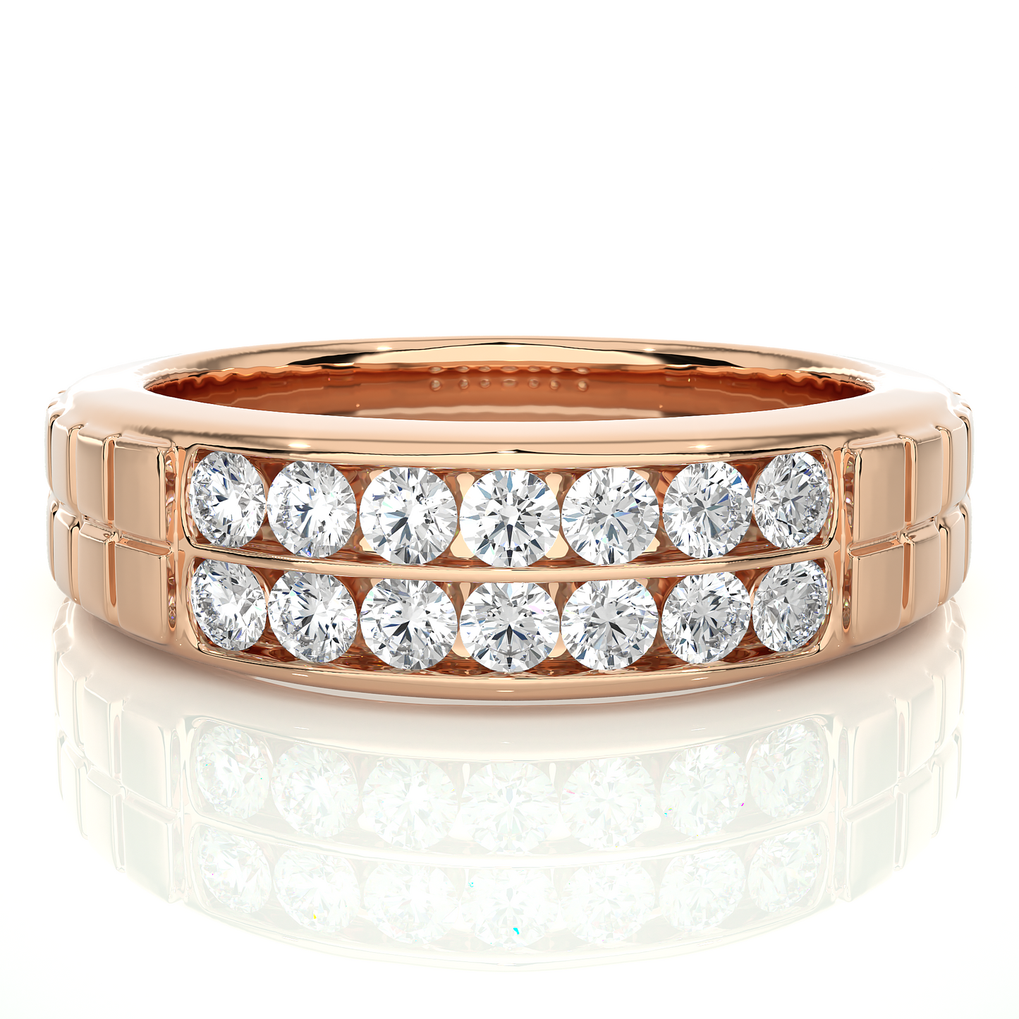 0.84 TCW Round Cut FG-VS Lab Grown Diamond Gold Wedding Band/Wedding Ring/FG Color/VS Clarity/1 CTW Diamond Band/CVD Diamond Band/Round Cut Diamond/Prong Set/Pave Set/10k Gold/14k Gold/18k Gold/Yellow Gold/White Gold/Rose Gold/Anniversary Gift