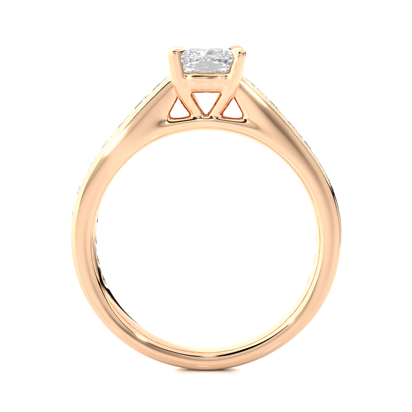 1.6 Ct Cushion Cut Lab Grown Diamond Gold Engagement Ring/Wedding Ring/F Color/VS Clarity/1 Ct Diamond Ring/CVD Diamond Ring/Cushion Cut Diamond/Princess Diamond Side Stone/Prong Set/Pave Set/10k Gold/14k Gold/18k Gold/Yellow Gold/White Gold/Rose Gold/Anniversary Gift