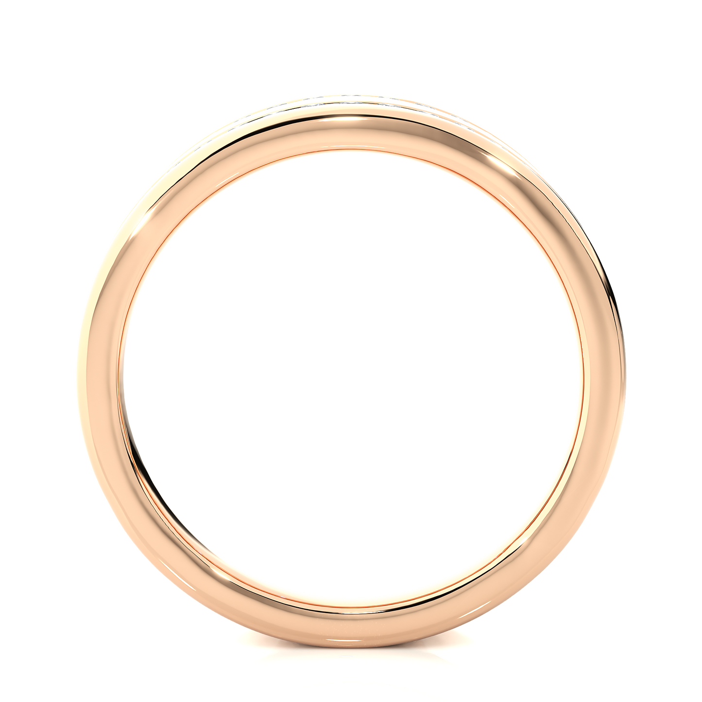 2 Row Round Cut Ring/Wedding Ring/EF Color/VS Clarity/1 CTW Diamond Band/CVD Diamond Band/Round Cut Diamond/Prong Set/Pave Set/10k Gold/14k Gold/18k Gold/Yellow Gold/White Gold/Rose Gold/Anniversary Gift