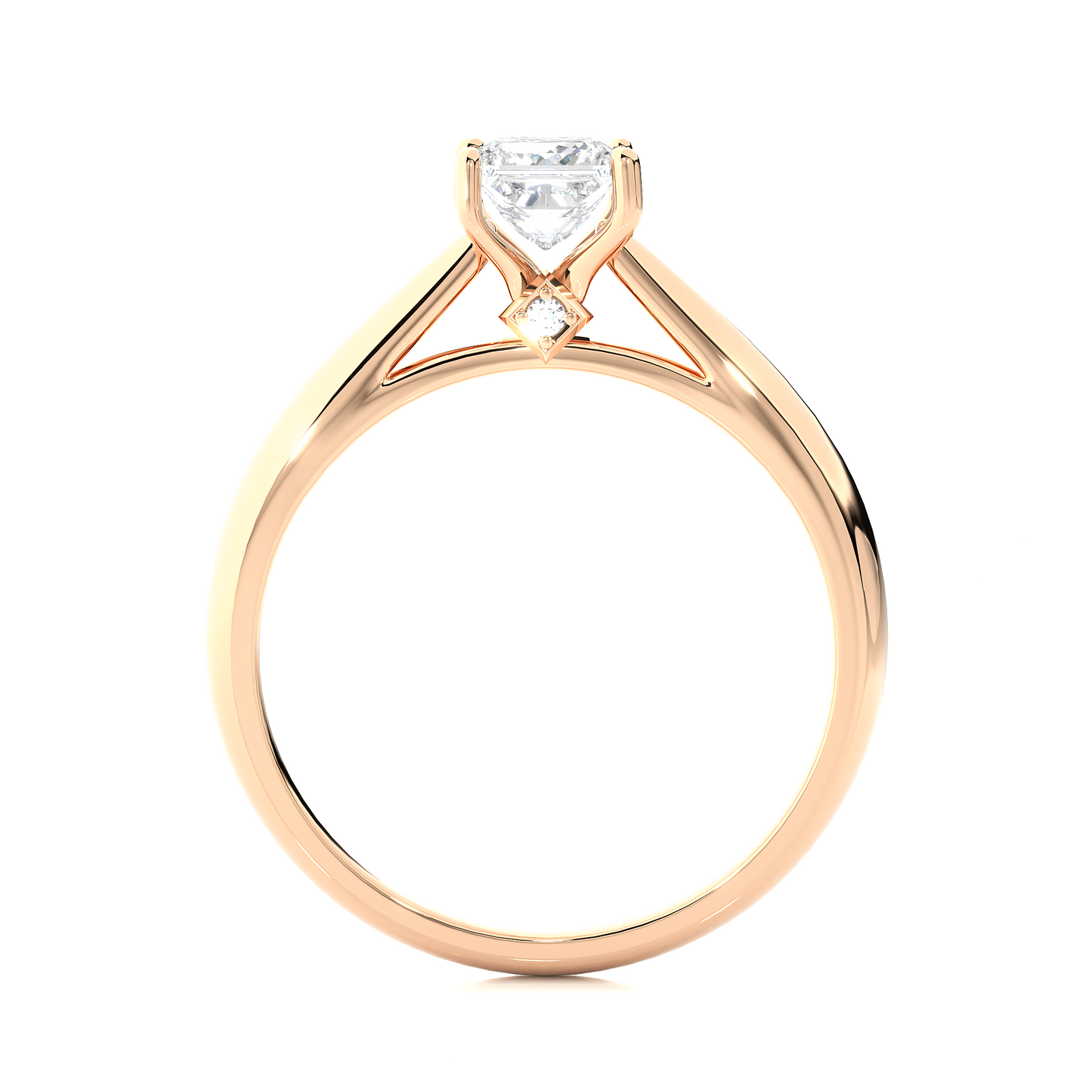 1.30 Ct Princess Cut F-VS2 Lab Grown Diamond Gold Engagement Ring/F Color/VS Clarity/Princess Cut Diamond/1 Ct Princess Diamond Ring/CVD Diamond Ring/10k Gold/14k Gold/18k Gold/Rose Gold/White Gold/Yellow Gold