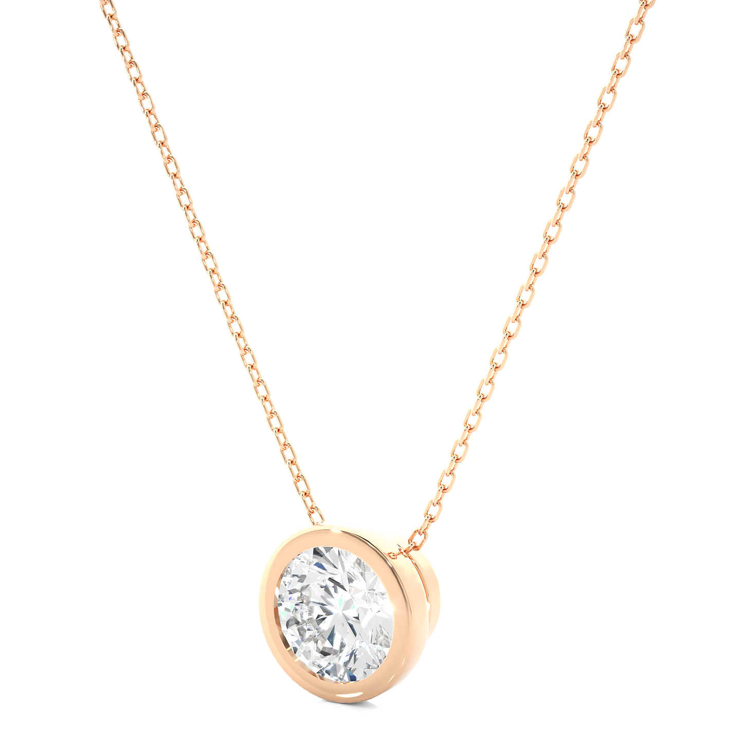 1.08 CT Round Cut Lab Grown Diamond Solitaire Pendant in Bezel Setting/CVD Diamond Pendant/Gold Diamond Pendant/1 Ct Diamond Pendant/Solitaire Diamond Pendant/Anniversary Gift For Her/igi Certified/Ethical Diamond/Silver Pendant/Gold Pendant/CVD Diamond Pendant/E Color Diamond/VS Clarity Diamond/Manmade Diamond/Lab Grown Diamond/Pendant Necklace/Round Cut Diamond/Pendant