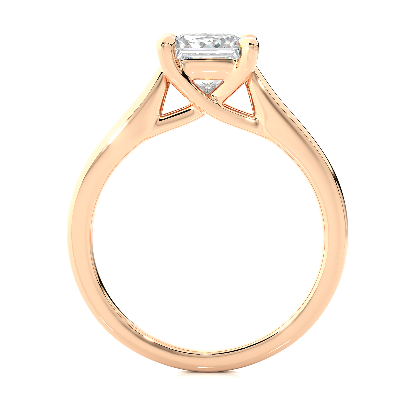 1.0 CT F/VS1 Princess Cut Lab Grown Diamond Engagement Ring/Princess Cut Diamond/1 Ct Princess Diamond Ring/CVD Diamond Ring/Four Prong Setting/10k Gold/14k Gold/18k Gold/Rose Gold/White Gold/Yellow Gold/F Color/VS Clarity