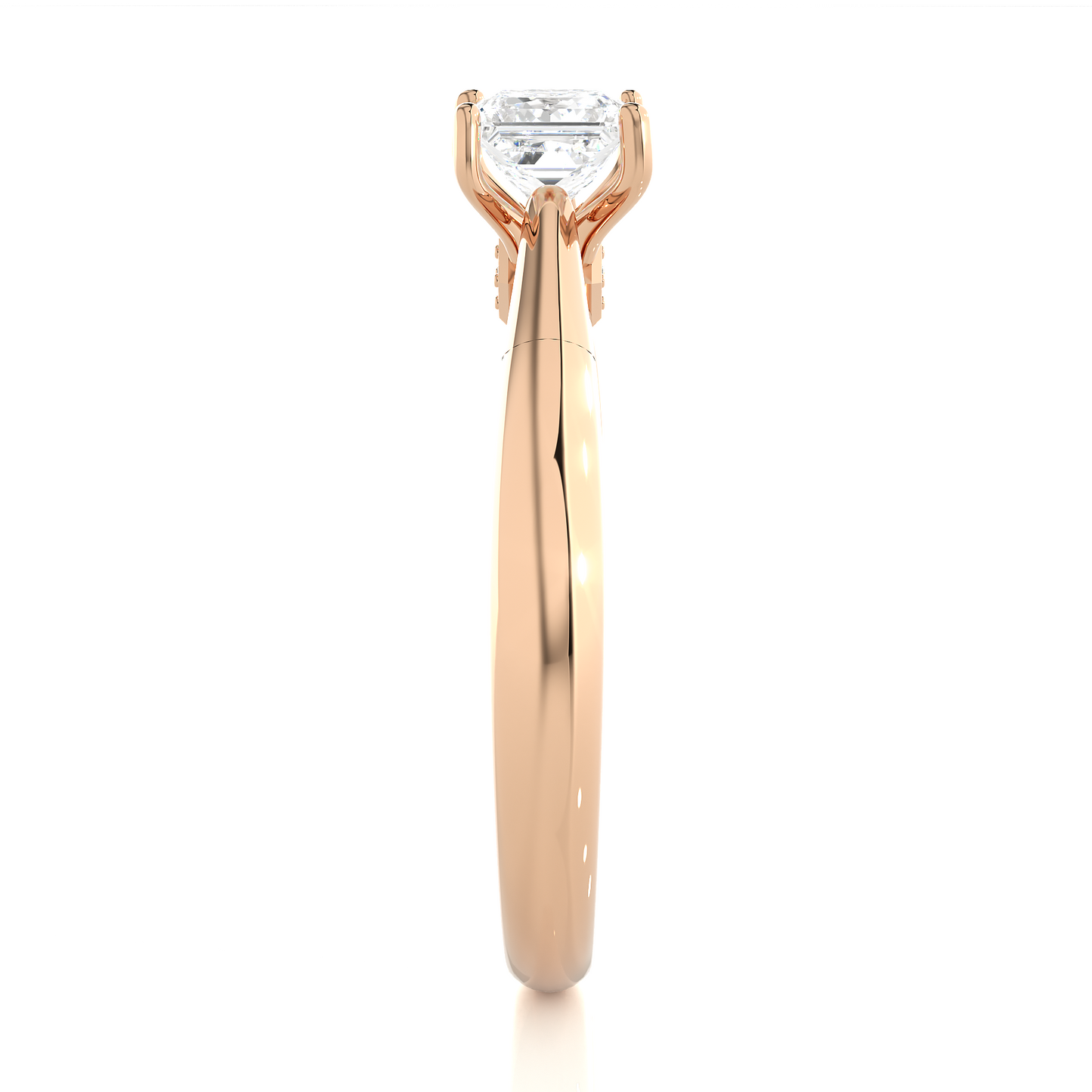 1.30 Ct Princess Cut F-VS2 Lab Grown Diamond Gold Engagement Ring/F Color/VS Clarity/Princess Cut Diamond/1 Ct Princess Diamond Ring/CVD Diamond Ring/10k Gold/14k Gold/18k Gold/Rose Gold/White Gold/Yellow Gold