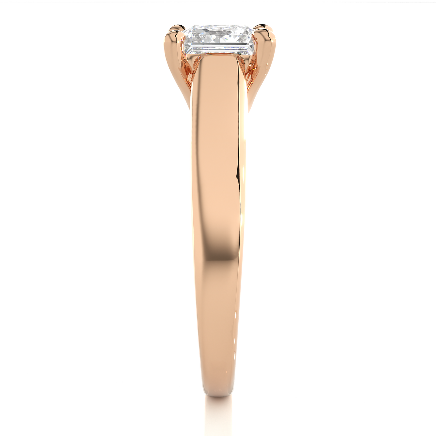 1.0 CT F/VS1 Princess Cut Lab Grown Diamond Engagement Ring/Princess Cut Diamond/1 Ct Princess Diamond Ring/CVD Diamond Ring/Four Prong Setting/10k Gold/14k Gold/18k Gold/Rose Gold/White Gold/Yellow Gold/F Color/VS Clarity