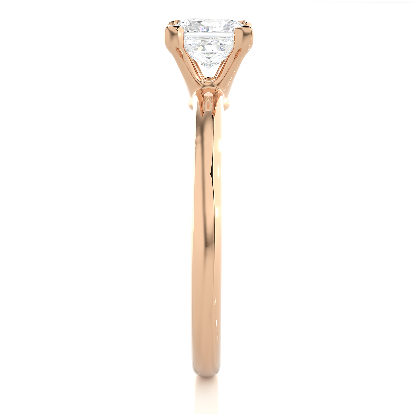 1 ct Classic Princess Ring/1 Ct Princess Diamond Ring/Princess Cut Diamond/Prong Setting/Rose Gold/White Gold/Yellow Gold/10k Gold/14k Gold/18k Gold/CVD Diamond Ring/Engagement Ring/Wedding Ring/Anniversary Gift