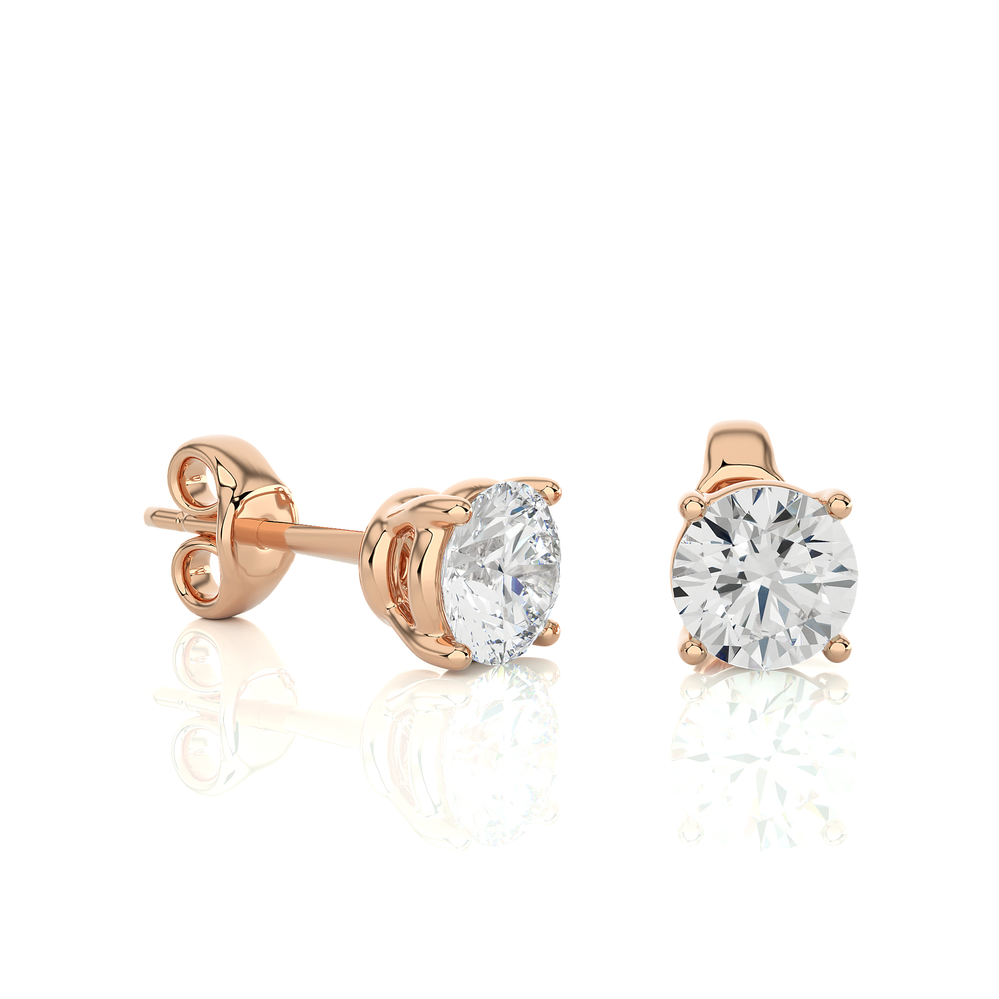 1 ct Solitaire Studs/Gold CVD Diamond Earring/Anniversary Gift/Solitaire Diamond Stud Earring/1 Ct Diamond Earring/Prong Setting/igi Certified/Stud Earring/Ethical Diamond/Silver Earring/Gold Earring/CVD Diamond Earring/F Color Diamond/VS Clarity Diamond/Manmade Diamond/Lab Grown Diamond/Round Cut Diamond