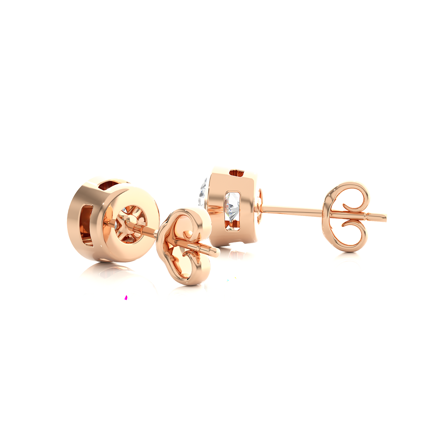 1 ct Bezel Studs/Gold CVD Diamond Earring/Anniversary Gift/Solitaire Diamond Stud Earring/1 Ct Diamond Earring/Prong Setting/igi Certified/Stud Earring/Ethical Diamond/Silver Earring/Gold Earring/CVD Diamond Earring/E Color Diamond/VS Clarity Diamond/Manmade Diamond/Lab Grown Diamond/Round Cut Diamond