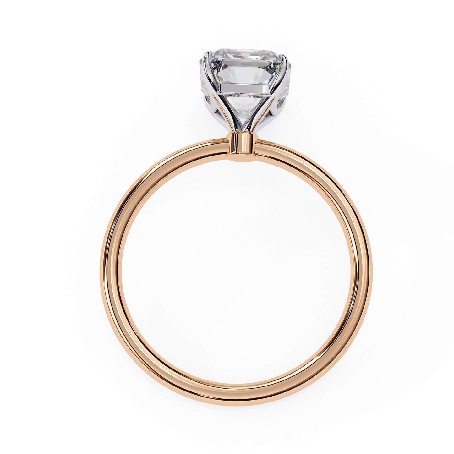 2.5 Ct Radiant Cut F-VS1 Lab Grown Diamond Solitaire Engagement Ring/10k Gold/4k Gold/18k Gold/White Gold/Rose Gold/Yellow Gold/2 Ct Diamond Ring/CVD Diamond Ring/Radiant Cut Diamond/Prong Setting/F Color/VS Clarity