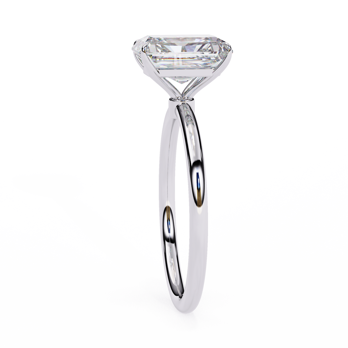 2.5 Ct Radiant Cut F-VS1 Lab Grown Diamond Solitaire Engagement Ring/10k Gold/4k Gold/18k Gold/White Gold/Rose Gold/Yellow Gold/2 Ct Diamond Ring/CVD Diamond Ring/Radiant Cut Diamond/Prong Setting/F Color/VS Clarity