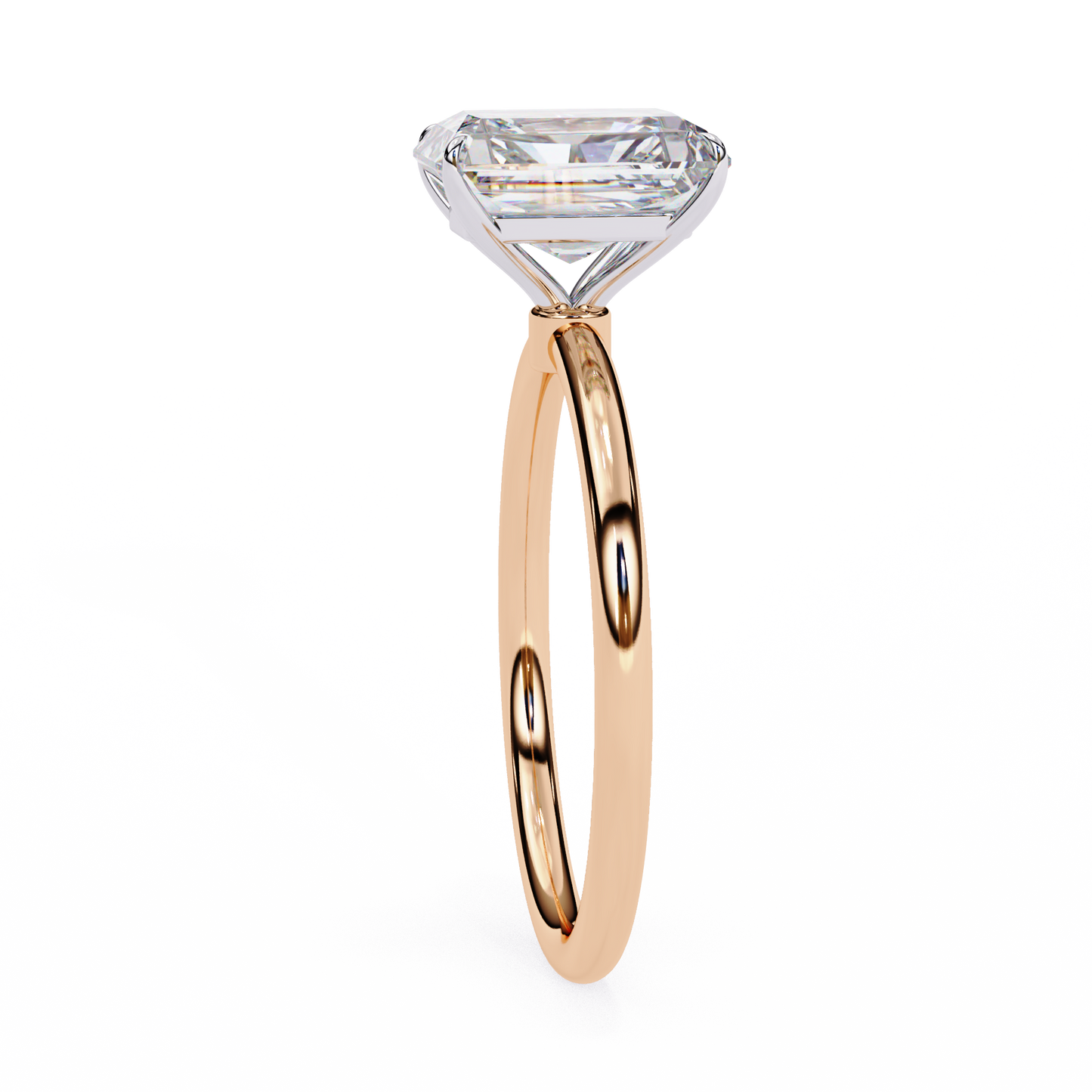2.5 Ct Radiant Cut F-VS1 Lab Grown Diamond Solitaire Engagement Ring/10k Gold/4k Gold/18k Gold/White Gold/Rose Gold/Yellow Gold/2 Ct Diamond Ring/CVD Diamond Ring/Radiant Cut Diamond/Prong Setting/F Color/VS Clarity