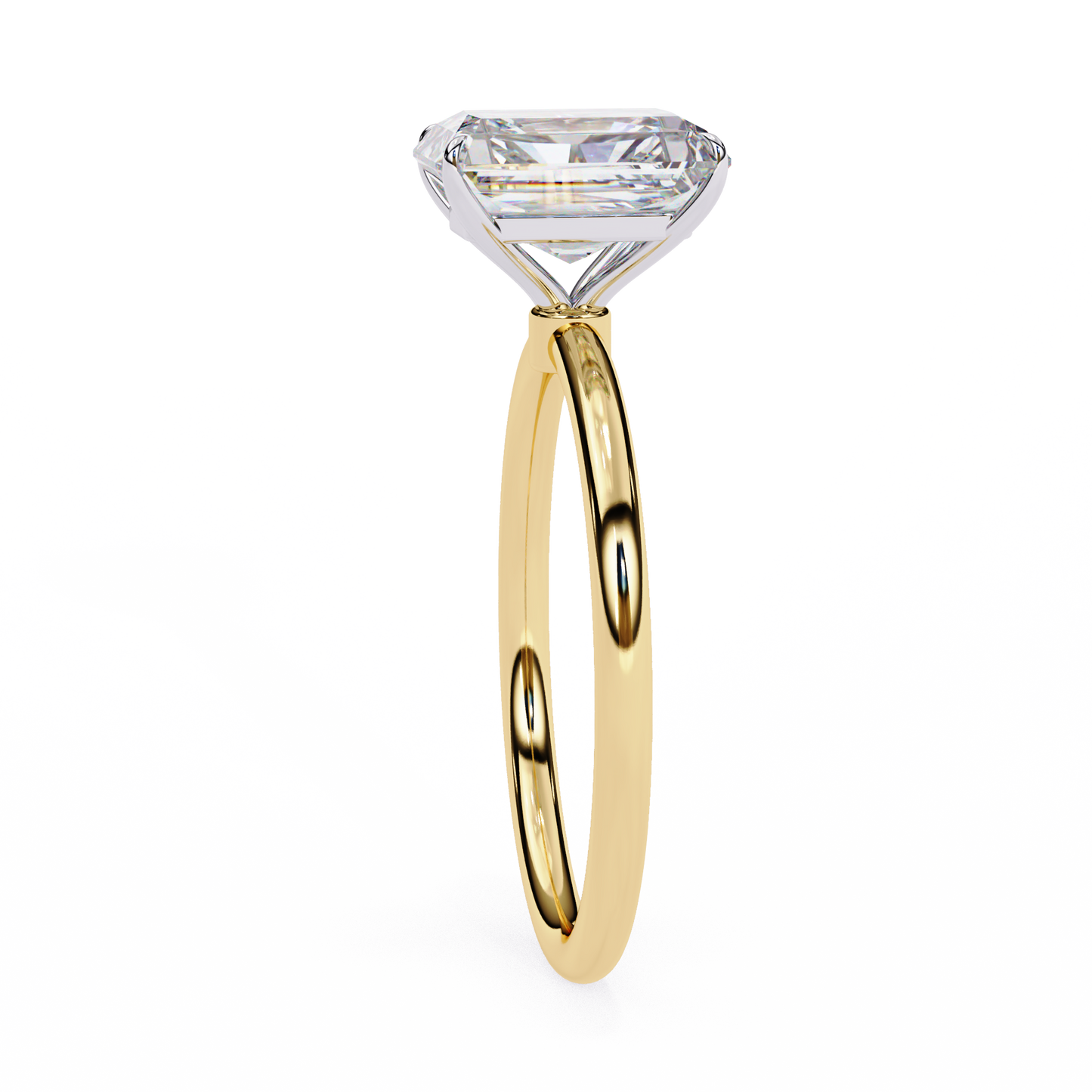 2.5 Ct Radiant Cut F-VS1 Lab Grown Diamond Solitaire Engagement Ring/10k Gold/4k Gold/18k Gold/White Gold/Rose Gold/Yellow Gold/2 Ct Diamond Ring/CVD Diamond Ring/Radiant Cut Diamond/Prong Setting/F Color/VS Clarity