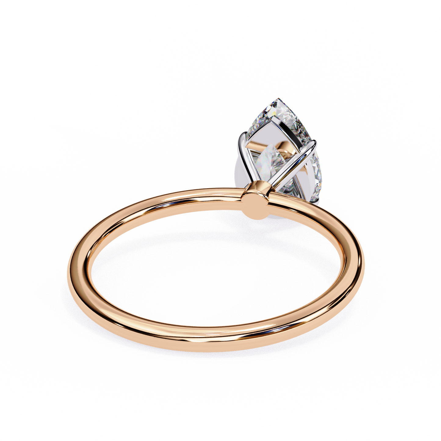 1.75 Ct Pear Cut Lab Grown Diamond Solitaire Engagement Ring/Pear Cut Diamond/CVD Diamond Ring/10k Gold/14k Gold/18k Gold/White Gold/Rose old/Yellow Gold/Prong Setting