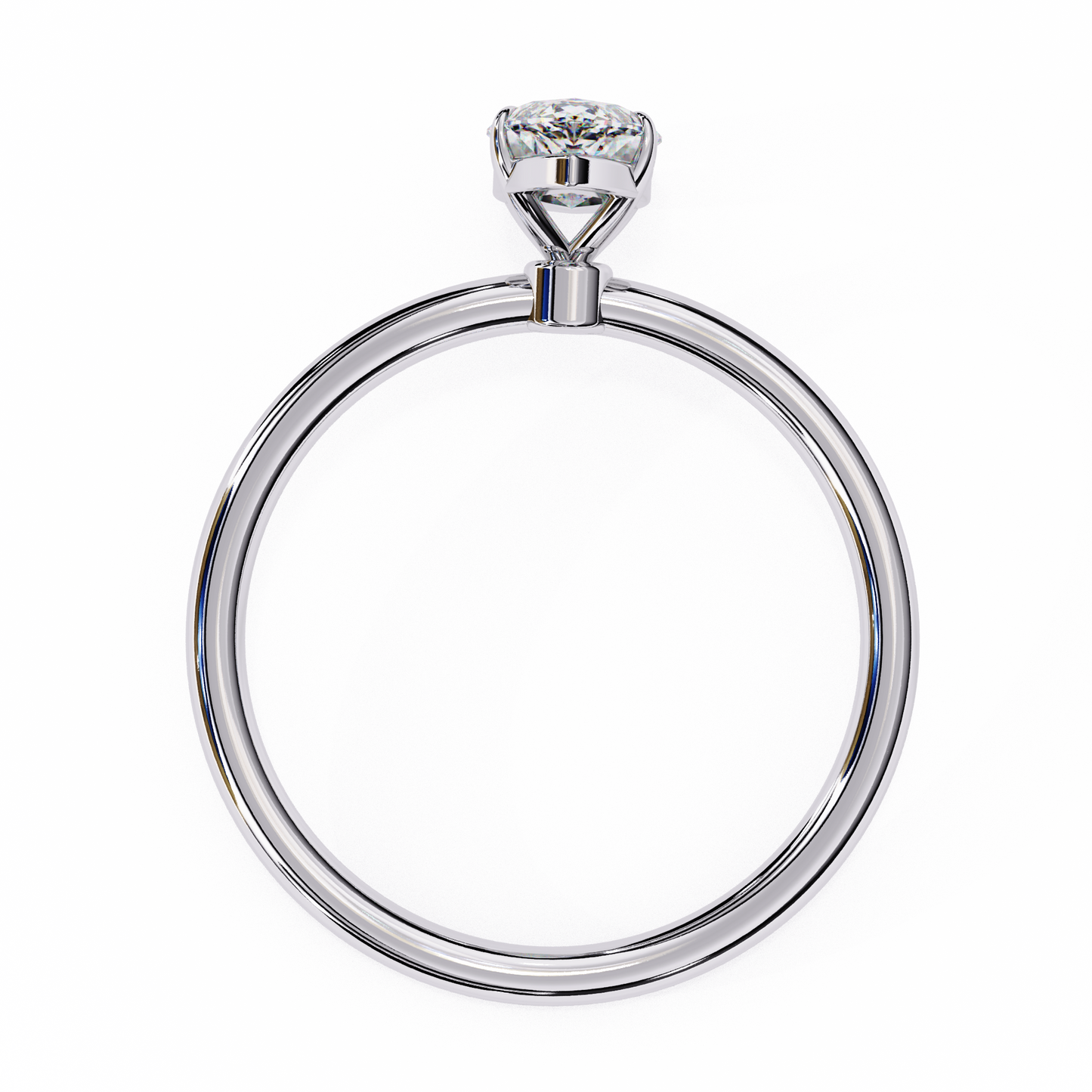 1.5 Ct Marquise Cut Lab Grown Diamond Yellow Gold Engagement Ring/Six Prong Setting/10k Gold/14k Gold/18k Gold/White Gold/Rose Gold/Yellow Gold/CVD Diamond Ring/Marquise Cut Diamond