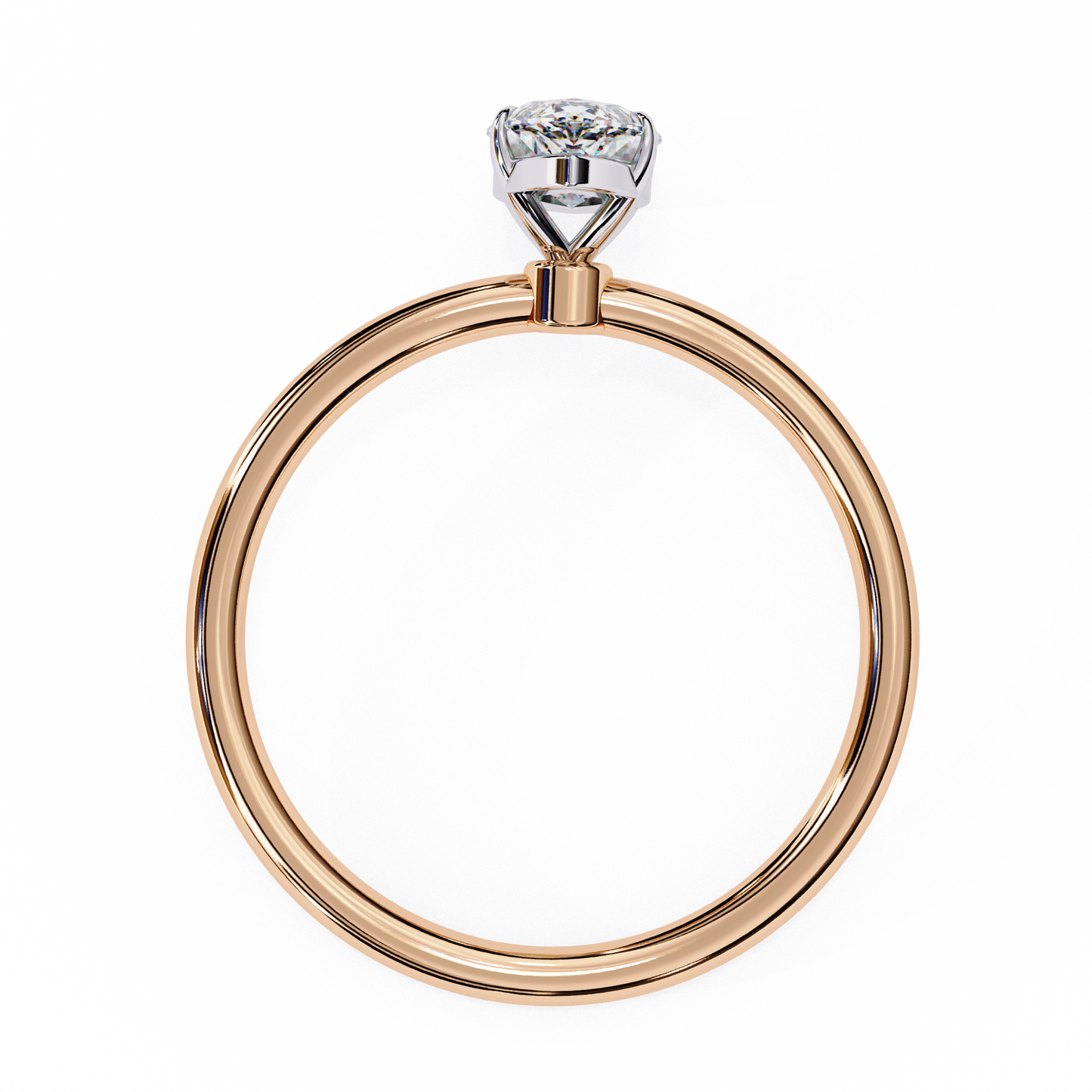 1.5 Ct Marquise Cut Lab Grown Diamond Yellow Gold Engagement Ring/Six Prong Setting/10k Gold/14k Gold/18k Gold/White Gold/Rose Gold/Yellow Gold/CVD Diamond Ring/Marquise Cut Diamond