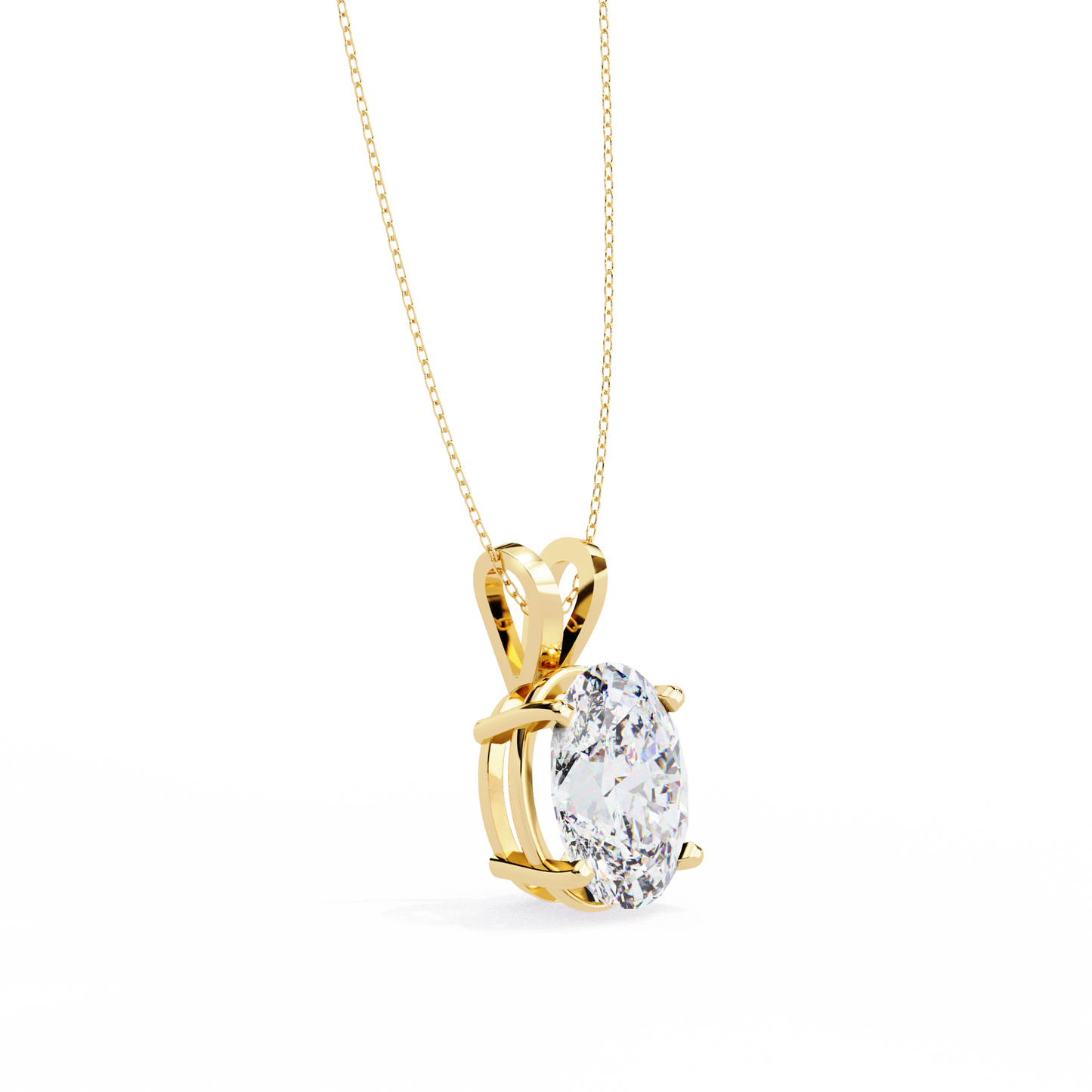2.5 Ct Oval Cut Lab Grown Diamond Four Prong Gold Pendant/CVD Diamond Pendant/Gold Diamond Pendant/2 Ct Diamond Pendant/Solitaire Diamond Pendant/Anniversary Gift For Her/igi Certified/Ethical Diamond/Silver Pendant/Gold Pendant/CVD Diamond Pendant/EF Color Diamond/VS Clarity Diamond/Manmade Diamond/Lab Grown Diamond/Pendant Necklace/Oval Cut Diamond/Pendant