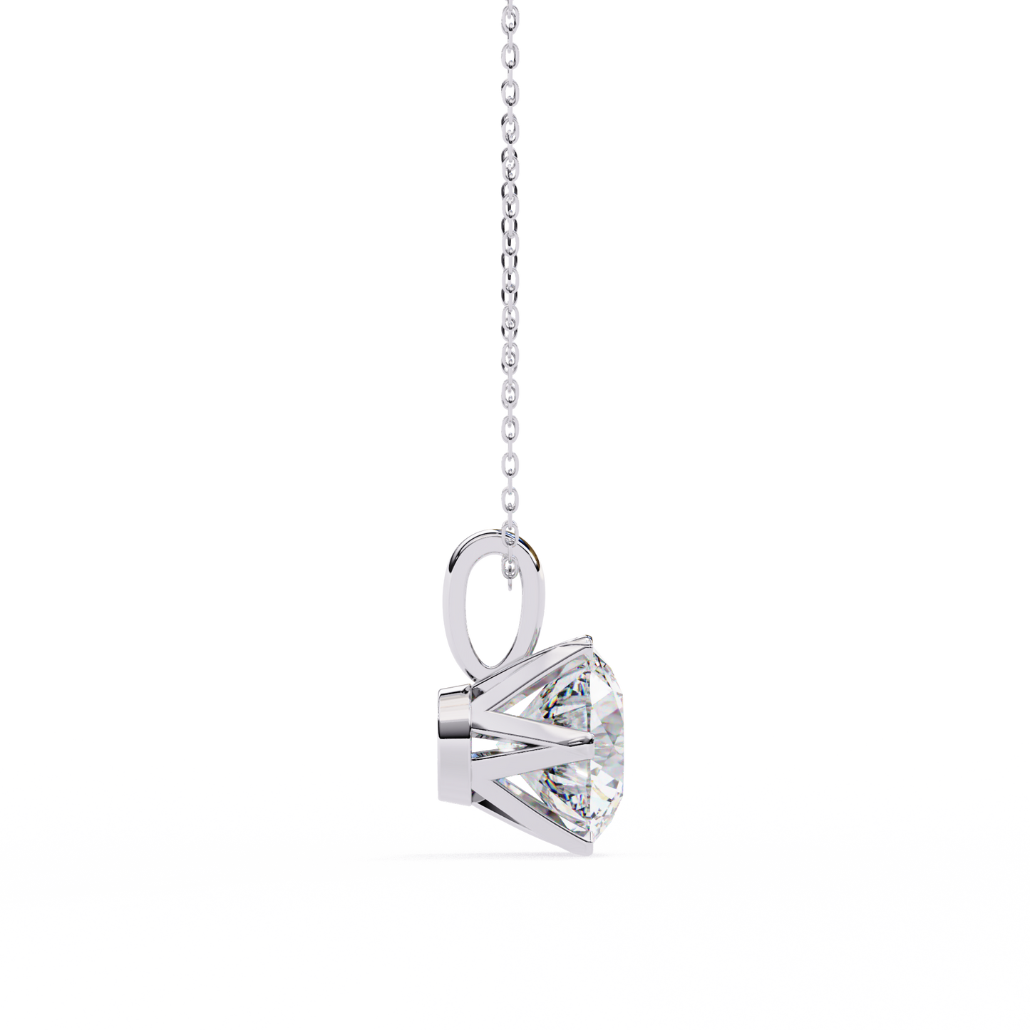 2.20 Ct Round Cut Lab Grown Diamond Six Prong Gold Pendant/CVD Diamond Pendant/Gold Diamond Pendant/2 Ct Diamond Pendant/Solitaire Diamond Pendant/Anniversary Gift For Her/igi Certified/Ethical Diamond/Silver Pendant/Gold Pendant/CVD Diamond Pendant/EF Color Diamond/VS Clarity Diamond/Manmade Diamond/Lab Grown Diamond/Pendant Necklace/Round Cut Diamond/Pendant