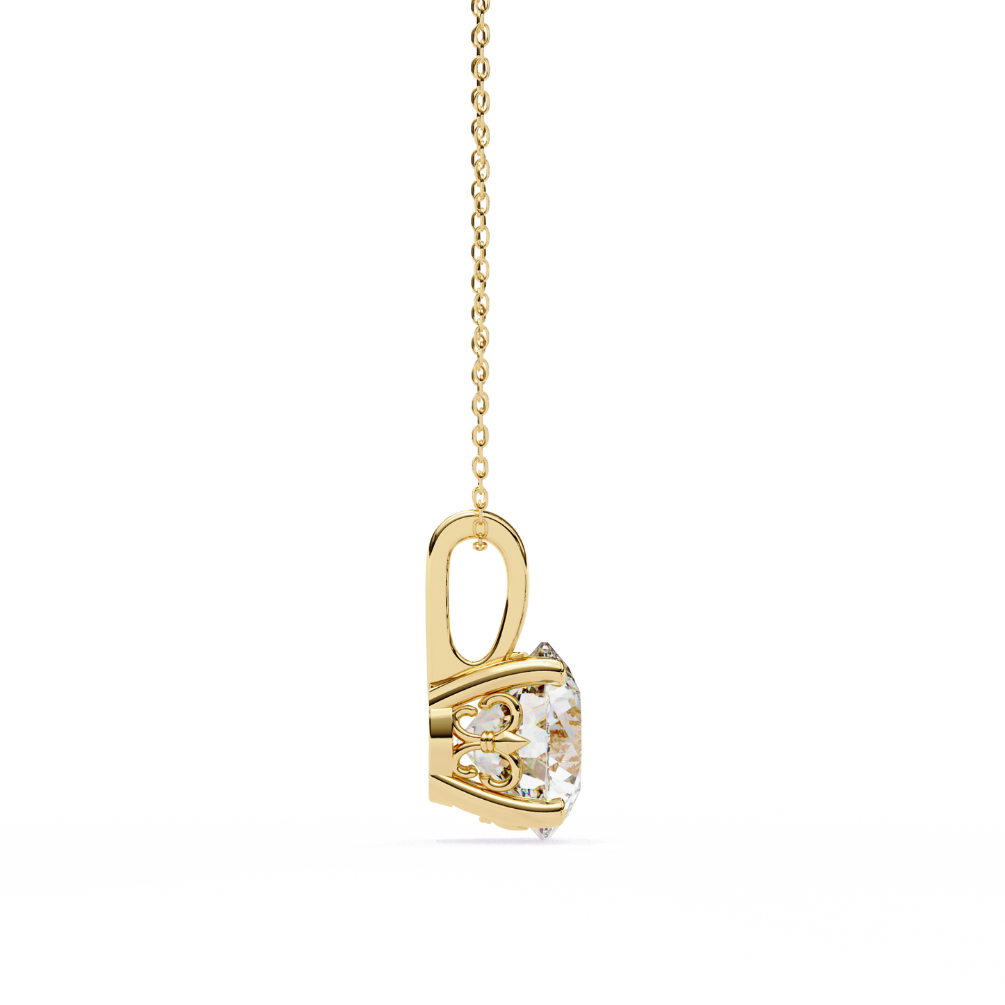 3.02 Ct Round Cut Lab Grown Diamond Four Prong Gold Pendant/CVD Diamond Pendant/Gold Diamond Pendant/3 Ct Diamond Pendant/Solitaire Diamond Pendant/Anniversary Gift For Her/igi Certified/Ethical Diamond/Silver Pendant/Gold Pendant/CVD Diamond Pendant/EF Color Diamond/VS Clarity Diamond/Manmade Diamond/Lab Grown Diamond/Pendant Necklace/Round Cut Diamond/Pendant