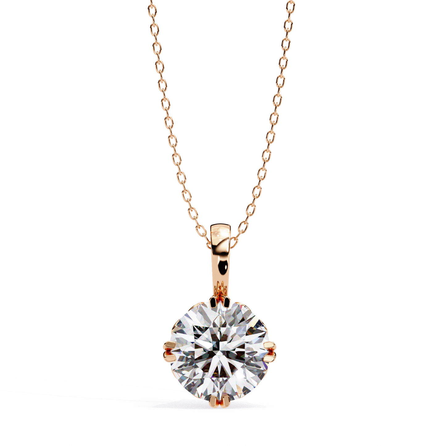 1.84 Ct Round Cut Lab Grown Diamond Solitaire Eight Prong Pendant/CVD Diamond Pendant/Gold Diamond Pendant/1 Ct Diamond Pendant/Solitaire Diamond Pendant/Anniversary Gift For Her/igi Certified/Ethical Diamond/Silver Pendant/Gold Pendant/CVD Diamond Pendant/EF Color Diamond/VS Clarity Diamond/Manmade Diamond/Lab Grown Diamond/Pendant Necklace/Round Cut Diamond/Pendant