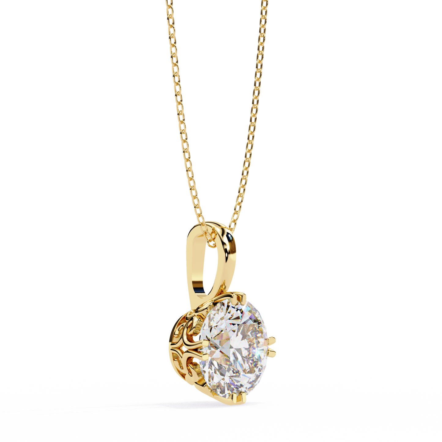 1.84 Ct Round Cut Lab Grown Diamond Solitaire Eight Prong Pendant/CVD Diamond Pendant/Gold Diamond Pendant/1 Ct Diamond Pendant/Solitaire Diamond Pendant/Anniversary Gift For Her/igi Certified/Ethical Diamond/Silver Pendant/Gold Pendant/CVD Diamond Pendant/EF Color Diamond/VS Clarity Diamond/Manmade Diamond/Lab Grown Diamond/Pendant Necklace/Round Cut Diamond/Pendant