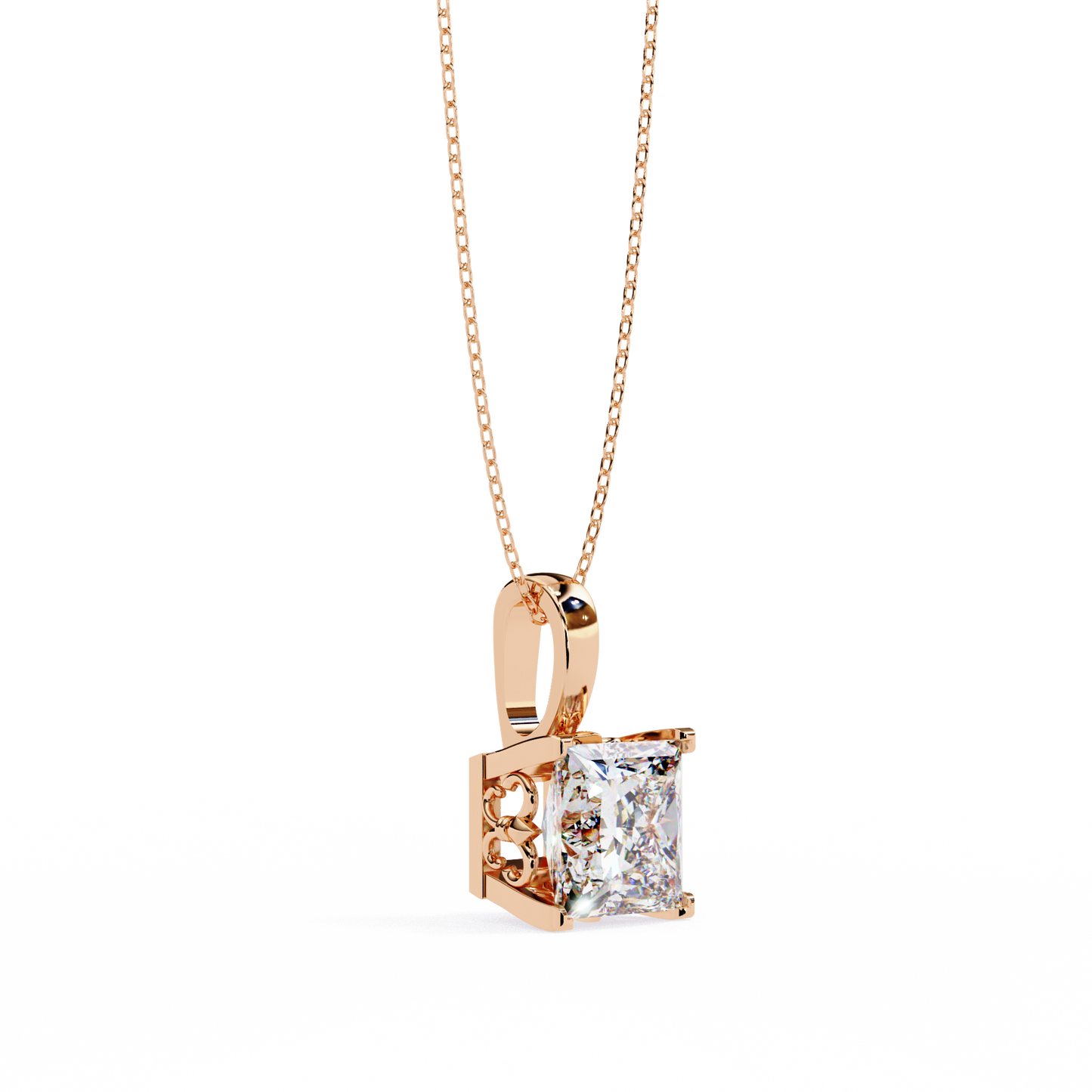 2.62 CT Princess Cut Lab Grown Diamond Solitaire Four Prong Pendant/CVD Diamond Pendant/Gold Diamond Pendant/2 Ct Diamond Pendant/Solitaire Diamond Pendant/Anniversary Gift For Her/igi Certified/Ethical Diamond/Silver Pendant/Gold Pendant/CVD Diamond Pendant/EF Color Diamond/VS Clarity Diamond/Manmade Diamond/Lab Grown Diamond/Pendant Necklace/Princess Cut Diamond/Pendant