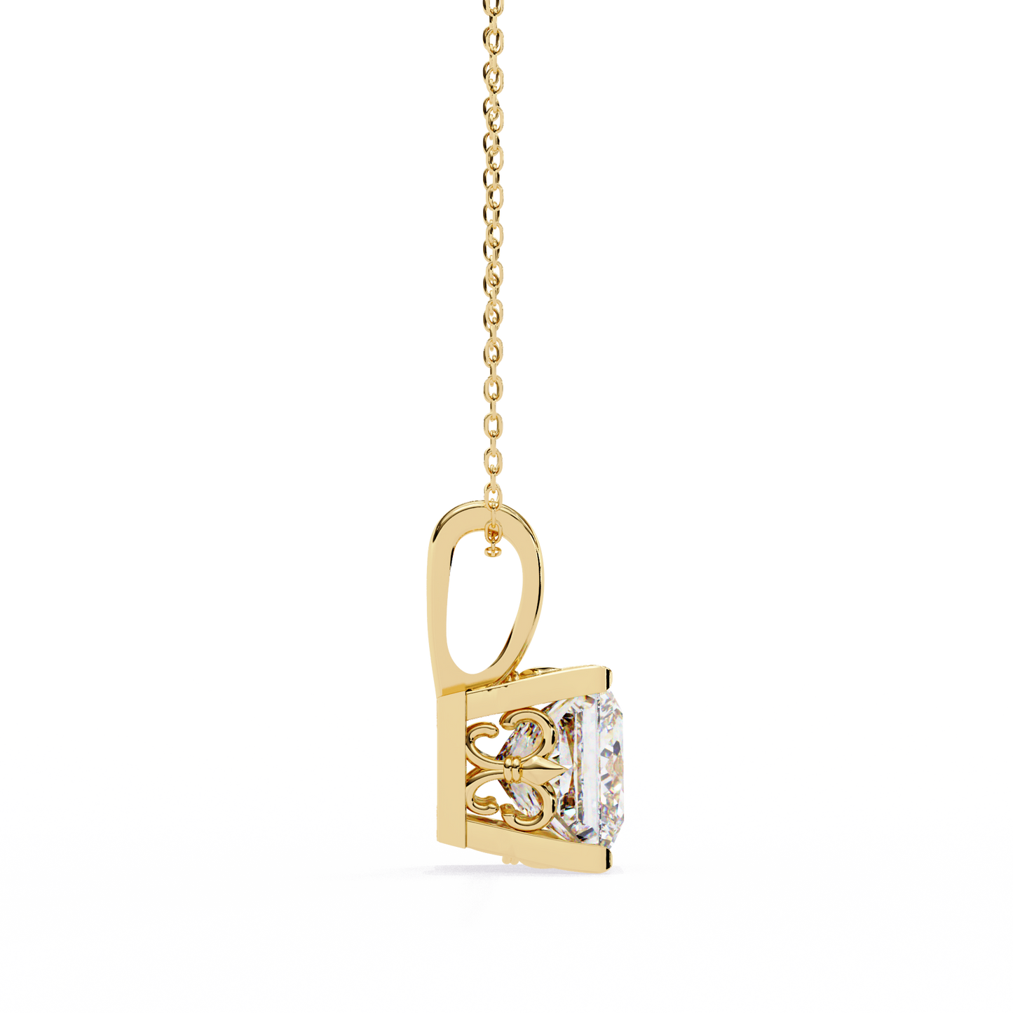 2.62 CT Princess Cut Lab Grown Diamond Solitaire Four Prong Pendant/CVD Diamond Pendant/Gold Diamond Pendant/2 Ct Diamond Pendant/Solitaire Diamond Pendant/Anniversary Gift For Her/igi Certified/Ethical Diamond/Silver Pendant/Gold Pendant/CVD Diamond Pendant/EF Color Diamond/VS Clarity Diamond/Manmade Diamond/Lab Grown Diamond/Pendant Necklace/Princess Cut Diamond/Pendant
