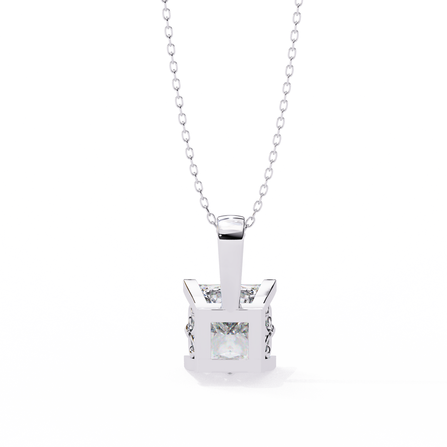 2.62 CT Princess Cut Lab Grown Diamond Solitaire Four Prong Pendant/CVD Diamond Pendant/Gold Diamond Pendant/2 Ct Diamond Pendant/Solitaire Diamond Pendant/Anniversary Gift For Her/igi Certified/Ethical Diamond/Silver Pendant/Gold Pendant/CVD Diamond Pendant/EF Color Diamond/VS Clarity Diamond/Manmade Diamond/Lab Grown Diamond/Pendant Necklace/Princess Cut Diamond/Pendant