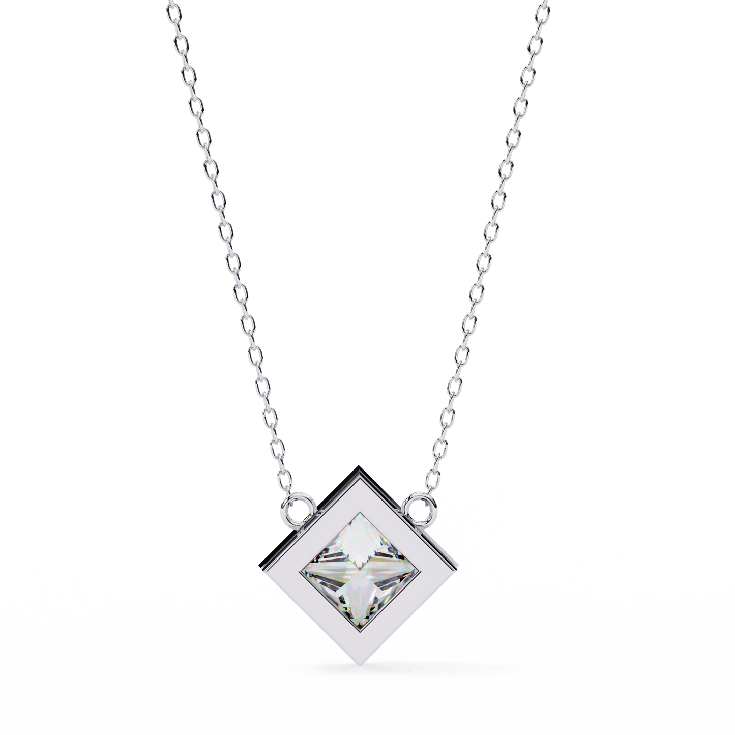 2.01 CT Princess Cut Lab Grown Diamond Bezel Pendant/CVD Diamond Pendant/Gold Diamond Pendant/2 Ct Diamond Pendant/Solitaire Diamond Pendant/Anniversary Gift For Her/igi Certified/Ethical Diamond/Silver Pendant/Gold Pendant/CVD Diamond Pendant/F Color Diamond/VS Clarity Diamond/Manmade Diamond/Lab Grown Diamond/Pendant Necklace/Princess Cut Diamond/Pendant