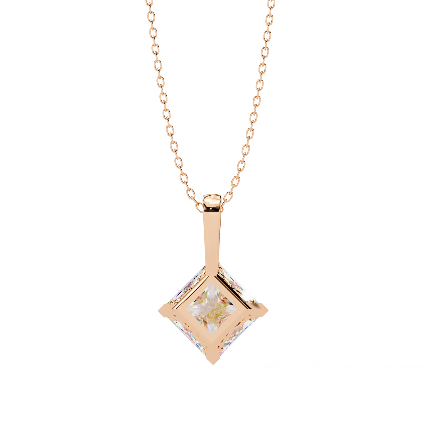 2.88 Ct Princess Cut Lab Grown Diamond Four Prong Pendant/CVD Diamond Pendant/Gold Diamond Pendant/2 Ct Diamond Pendant/Solitaire Diamond Pendant/Anniversary Gift For Her/igi Certified/Ethical Diamond/Silver Pendant/Gold Pendant/CVD Diamond Pendant/F Color Diamond/VS Clarity Diamond/Manmade Diamond/Lab Grown Diamond/Pendant Necklace/Princess Cut Diamond/Pendant