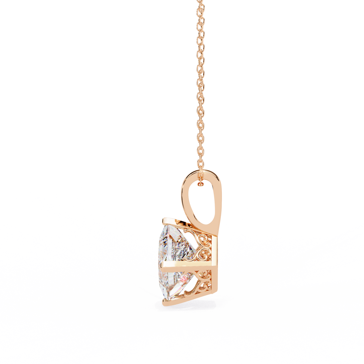 2.88 Ct Princess Cut Lab Grown Diamond Four Prong Pendant/CVD Diamond Pendant/Gold Diamond Pendant/2 Ct Diamond Pendant/Solitaire Diamond Pendant/Anniversary Gift For Her/igi Certified/Ethical Diamond/Silver Pendant/Gold Pendant/CVD Diamond Pendant/F Color Diamond/VS Clarity Diamond/Manmade Diamond/Lab Grown Diamond/Pendant Necklace/Princess Cut Diamond/Pendant