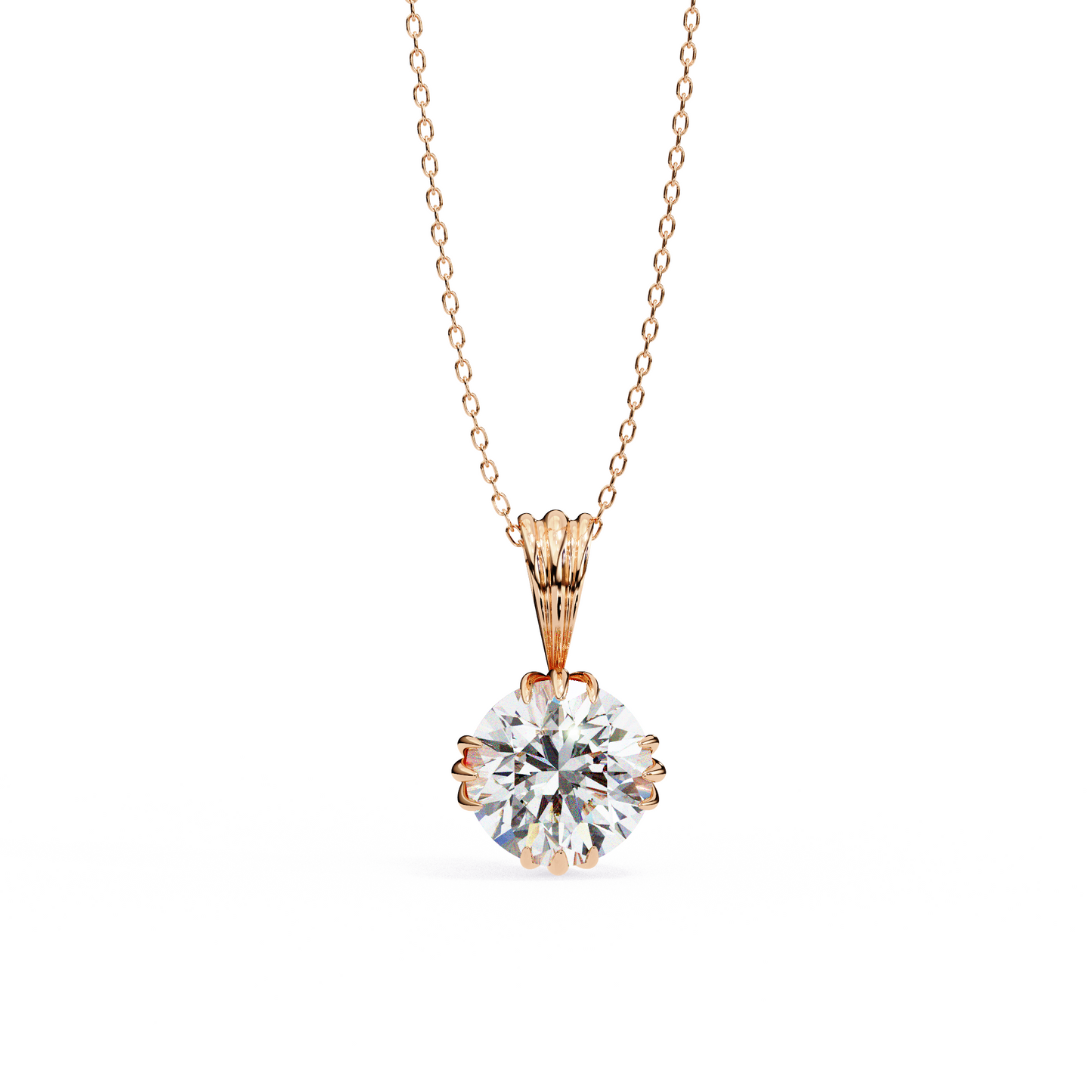 2.04 CT Round Cut Lab Grown Diamond Solitaire Gold Pendant/CVD Diamond Pendant/Gold Diamond Pendant/1 Ct Diamond Pendant/Solitaire Diamond Pendant/Anniversary Gift For Her/igi Certified/Ethical Diamond/Silver Pendant/Gold Pendant/CVD Diamond Pendant/E Color Diamond/VS Clarity Diamond/Manmade Diamond/Lab Grown Diamond/Pendant Necklace/Round Cut Diamond/Pendant