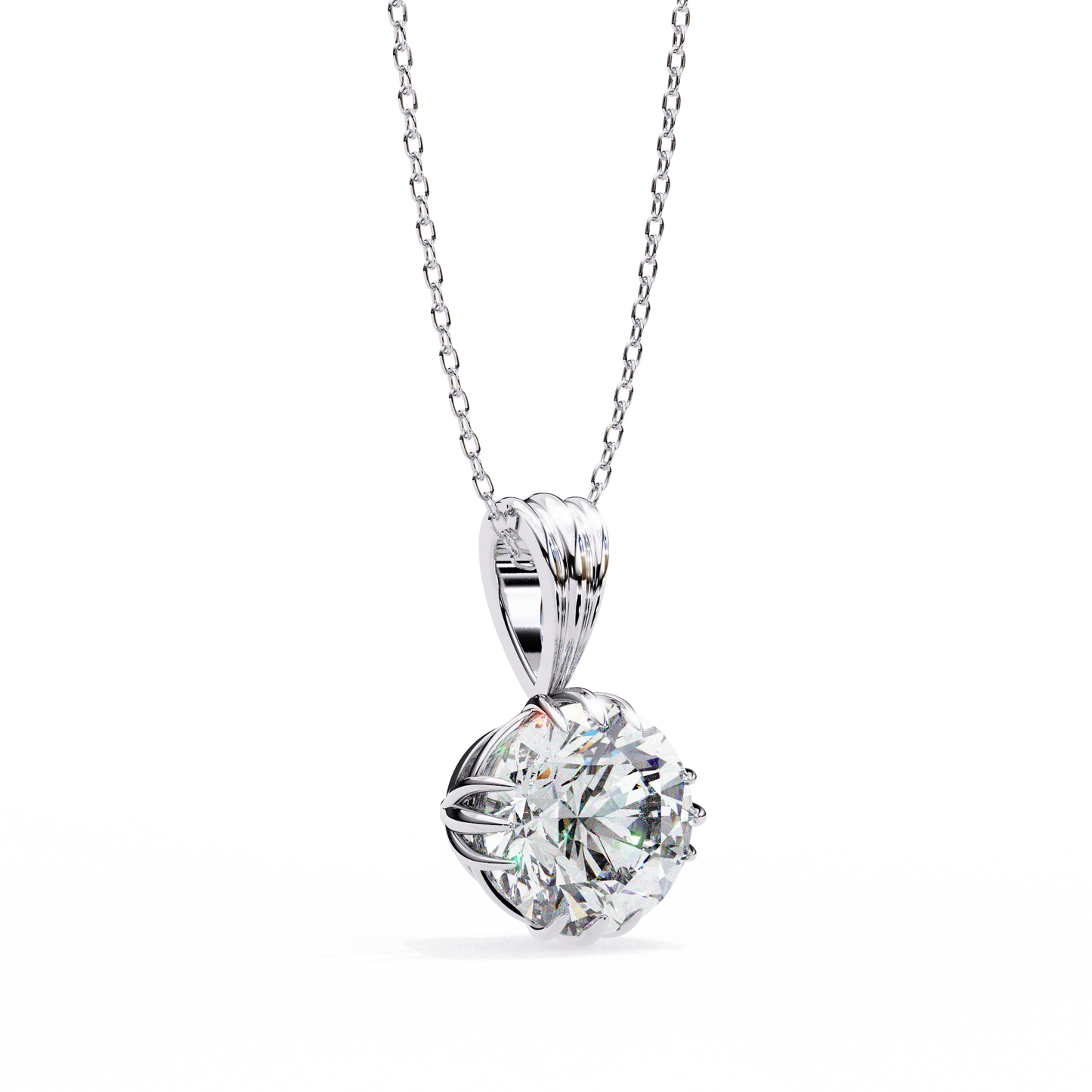 2.04 CT Round Cut Lab Grown Diamond Solitaire Gold Pendant/CVD Diamond Pendant/Gold Diamond Pendant/1 Ct Diamond Pendant/Solitaire Diamond Pendant/Anniversary Gift For Her/igi Certified/Ethical Diamond/Silver Pendant/Gold Pendant/CVD Diamond Pendant/E Color Diamond/VS Clarity Diamond/Manmade Diamond/Lab Grown Diamond/Pendant Necklace/Round Cut Diamond/Pendant