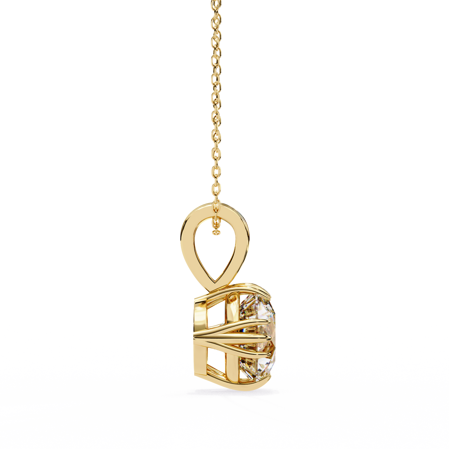 2.04 CT Round Cut Lab Grown Diamond Solitaire Gold Pendant/CVD Diamond Pendant/Gold Diamond Pendant/1 Ct Diamond Pendant/Solitaire Diamond Pendant/Anniversary Gift For Her/igi Certified/Ethical Diamond/Silver Pendant/Gold Pendant/CVD Diamond Pendant/E Color Diamond/VS Clarity Diamond/Manmade Diamond/Lab Grown Diamond/Pendant Necklace/Round Cut Diamond/Pendant