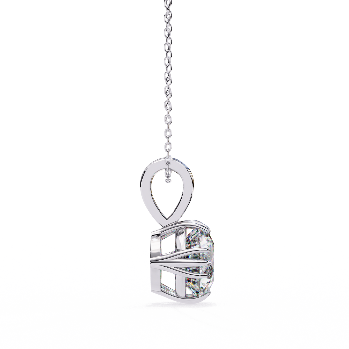 2.04 CT Round Cut Lab Grown Diamond Solitaire Gold Pendant/CVD Diamond Pendant/Gold Diamond Pendant/1 Ct Diamond Pendant/Solitaire Diamond Pendant/Anniversary Gift For Her/igi Certified/Ethical Diamond/Silver Pendant/Gold Pendant/CVD Diamond Pendant/E Color Diamond/VS Clarity Diamond/Manmade Diamond/Lab Grown Diamond/Pendant Necklace/Round Cut Diamond/Pendant