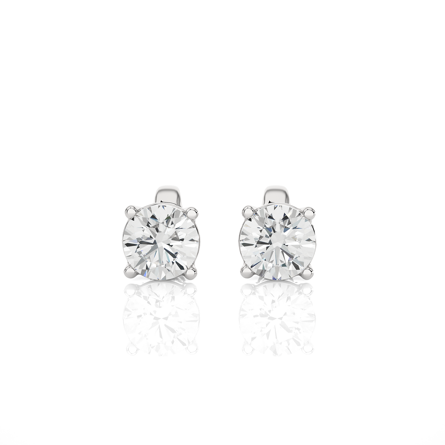 1.01 Ct For Each Round Cut Lab Grown Diamond Stud Earring/Gold CVD Diamond Earring/Anniversary Gift/Solitaire Diamond Stud Earring/1 Ct Diamond Earring/Prong Setting/igi Certified/Stud Earring/Ethical Diamond/Silver Earring/Gold Earring/CVD Diamond Earring/F Color Diamond/VS Clarity Diamond/Manmade Diamond/Lab Grown Diamond/Round Cut Diamond