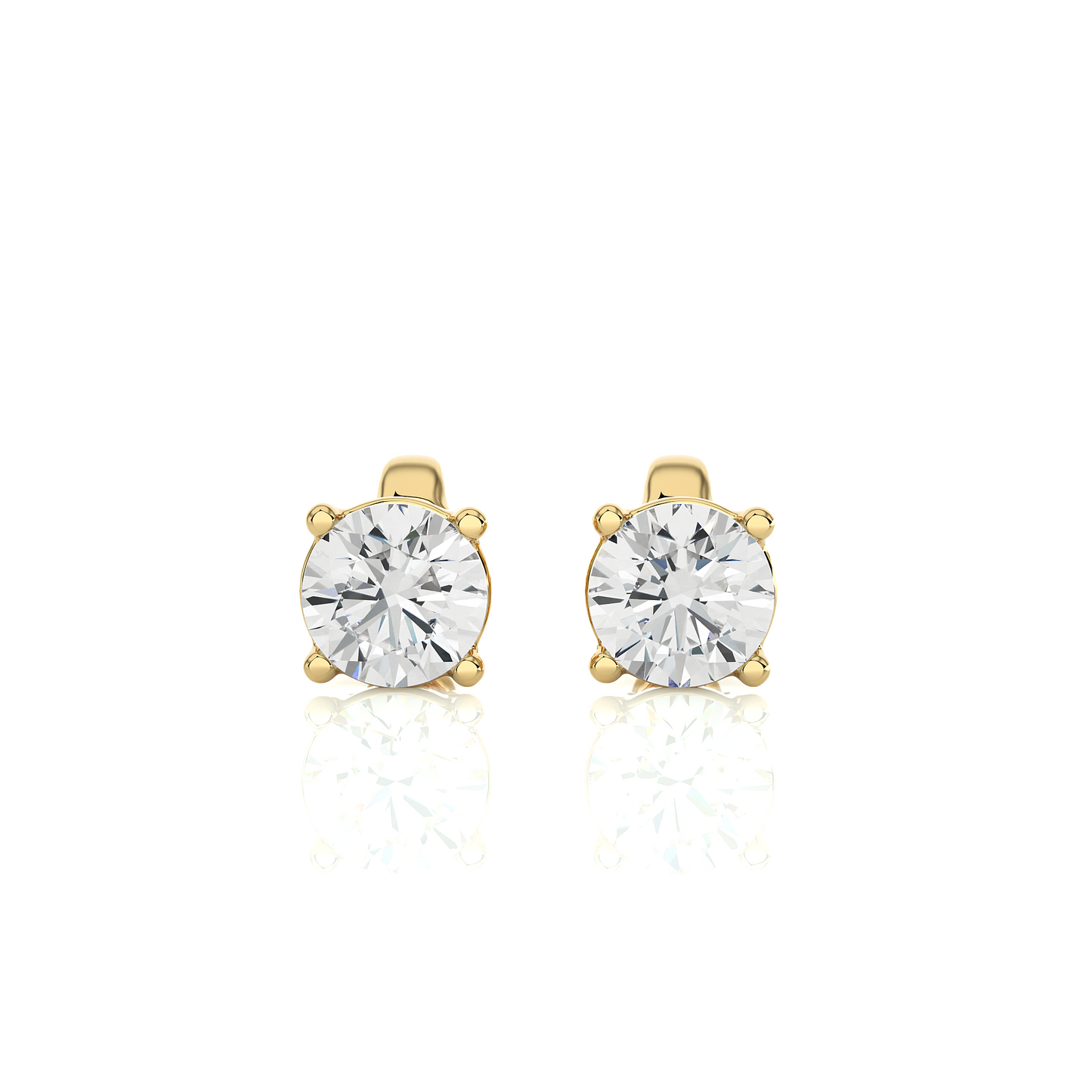 1.01 Ct For Each Round Cut Lab Grown Diamond Stud Earring/Gold CVD Diamond Earring/Anniversary Gift/Solitaire Diamond Stud Earring/1 Ct Diamond Earring/Prong Setting/igi Certified/Stud Earring/Ethical Diamond/Silver Earring/Gold Earring/CVD Diamond Earring/F Color Diamond/VS Clarity Diamond/Manmade Diamond/Lab Grown Diamond/Round Cut Diamond