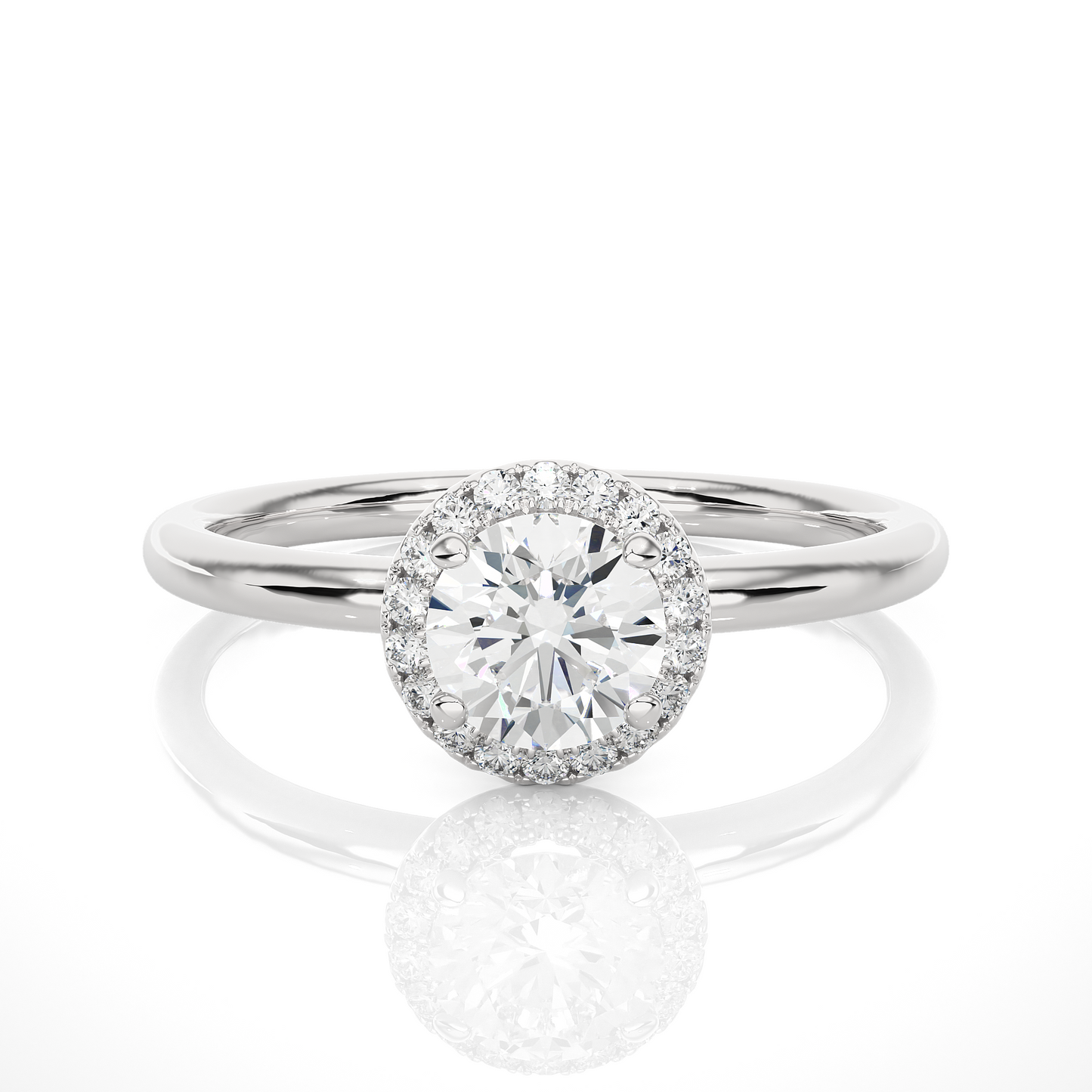 1.00 CT Round Cut E-VS1 Lab Diamond Halo Gold Engagement Ring/Wedding Ring/E Color/VS Clarity/1 Ct Diamond Ring/CVD Diamond Ring/Round Cut Diamond/Round Diamond Side Stone/Prong Set/Pave Set/Halo Set/10k Gold/14k Gold/18k Gold/Yellow Gold/White Gold/Rose Gold/Anniversary Gift