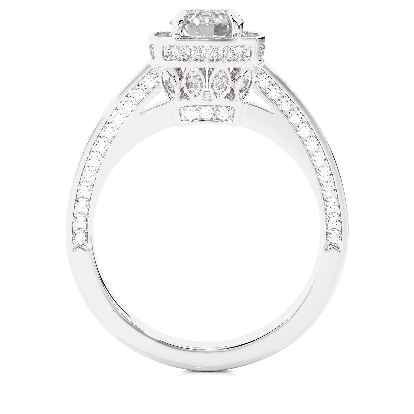 1.16 Ct Round Cut E-VS2 Lab Grown Diamond Gold Engagement Ring/Wedding Ring/E Color/VS Clarity/1 Ct Diamond Ring/CVD Diamond Ring/Round Cut Diamond/Round Diamond Side Stone/Prong Set/Pave Set/Halo Set/10k Gold/14k Gold/18k Gold/Yellow Gold/White Gold/Rose Gold/Anniversary Gift