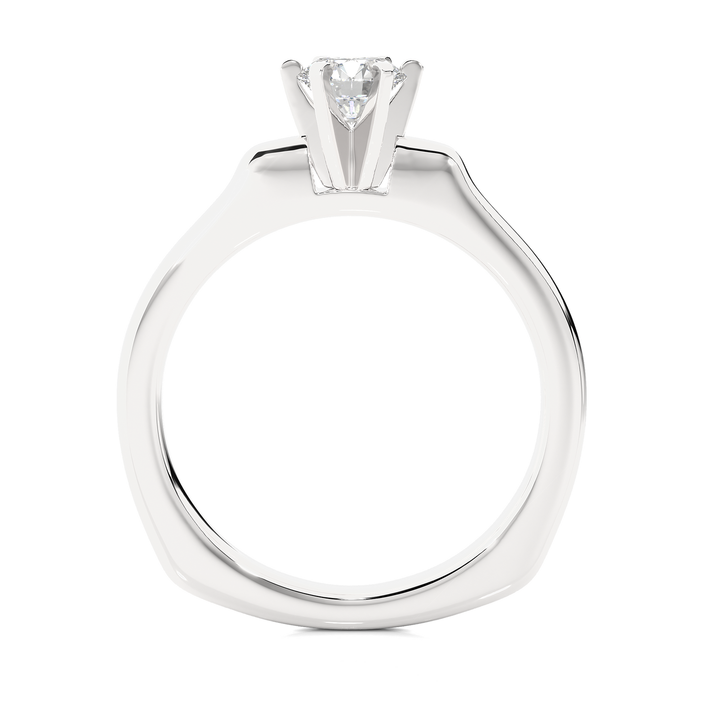 1.01 Ct Round Cut D-VS1 Lab Grown Diamond Engagement Ring/D Color/VS Clarity/1 Ct Diamond Ring/Six Prong Setting/CVD Diamond Ring/Rose Gold/Yellow Gold/White Gold/10k Gold/14k Gold/18k Gold