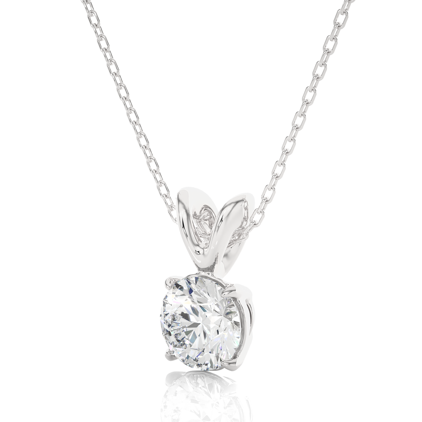 1.03 CT Round Cut Lab Grown Diamond Solitaire Pendant in Prong Setting/CVD Diamond Pendant/Gold Diamond Pendant/1 Ct Diamond Pendant/Solitaire Diamond Pendant/Anniversary Gift For Her/igi Certified/Ethical Diamond/Silver Pendant/Gold Pendant/CVD Diamond Pendant/E Color Diamond/VS Clarity Diamond/Manmade Diamond/Lab Grown Diamond/Pendant Necklace/Round Cut Diamond/Pendant