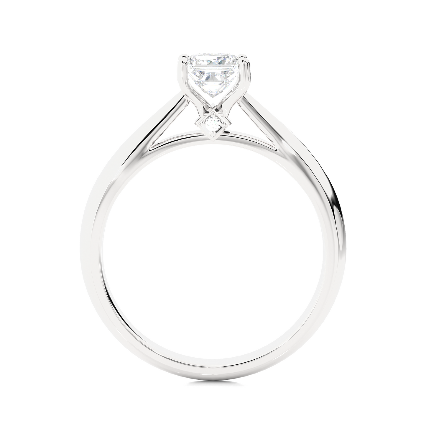1.30 Ct Princess Cut F-VS2 Lab Grown Diamond Gold Engagement Ring/F Color/VS Clarity/Princess Cut Diamond/1 Ct Princess Diamond Ring/CVD Diamond Ring/10k Gold/14k Gold/18k Gold/Rose Gold/White Gold/Yellow Gold