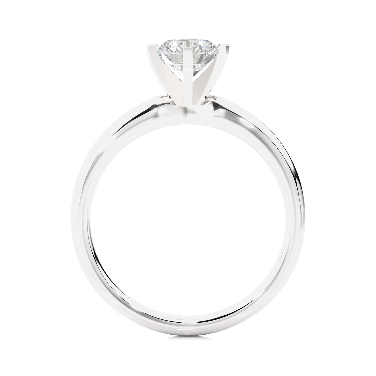 1 ct Six Prong Solitaire Ring/Round Cut Diamond/1 Ct Diamond Ring/Six Prong Setting/CVD Diamond Ring/Engagement Ring/Wedding Ring/White Gold/Rose Gold/Yellow Gold/10k Gold/14k Gold/18k Gold