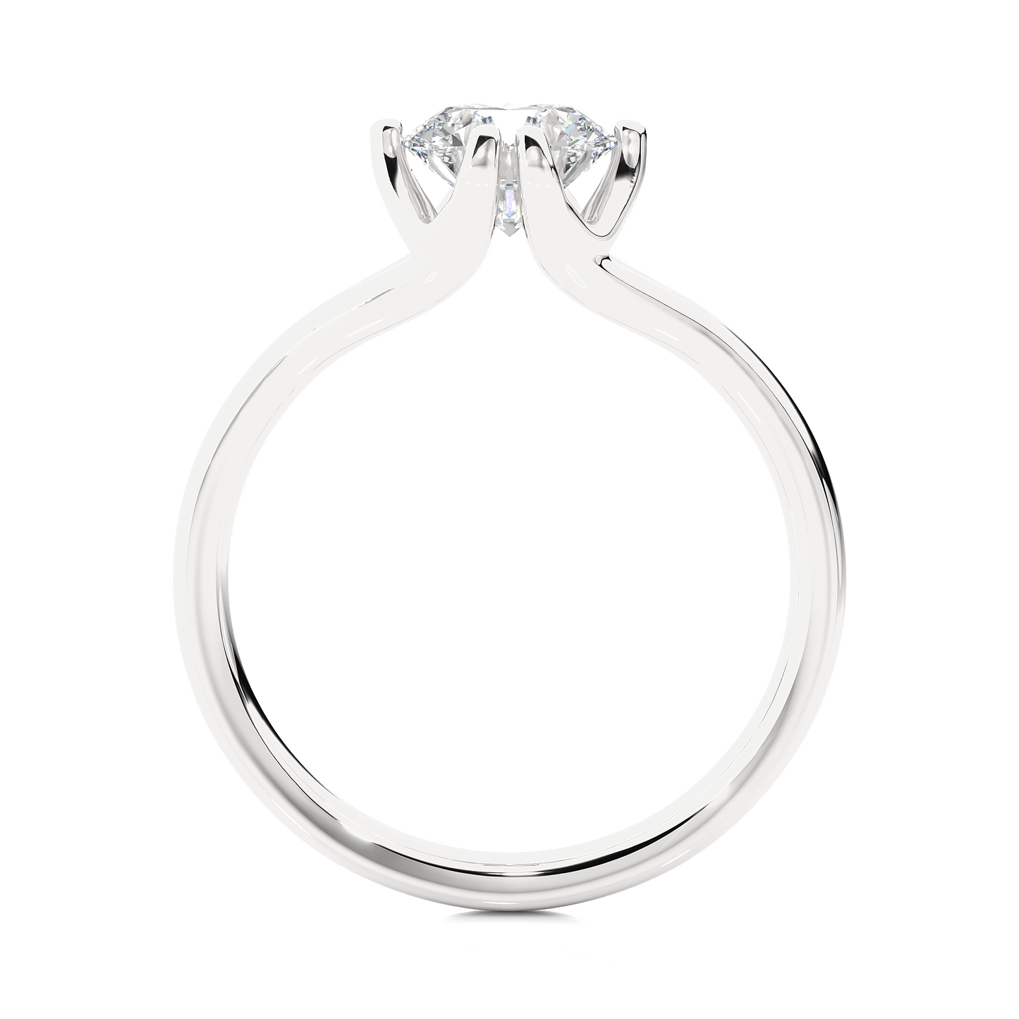1 ct Solitaire Ring/Round Cut Diamond/Engagement Ring/Wedding Ring/Six Prong Setting/CVD Diamond Ring/1 Ct Diamond Ring/E Color/VS Clarity/Rose Gold/White Gold/Yellow Gold/10k Gold/14k Gold/18k Gold/Anniversary Gift
