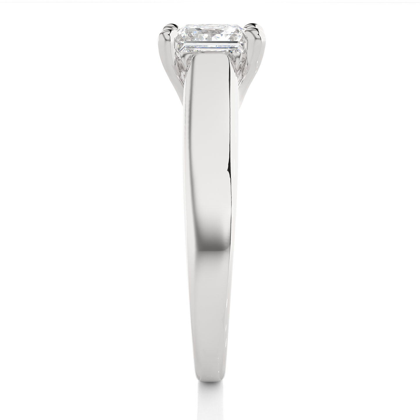 1.0 CT F/VS1 Princess Cut Lab Grown Diamond Engagement Ring/Princess Cut Diamond/1 Ct Princess Diamond Ring/CVD Diamond Ring/Four Prong Setting/10k Gold/14k Gold/18k Gold/Rose Gold/White Gold/Yellow Gold/F Color/VS Clarity