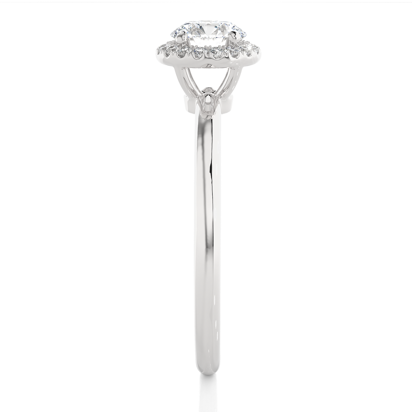 1.00 CT Round Cut E-VS1 Lab Diamond Halo Gold Engagement Ring/Wedding Ring/E Color/VS Clarity/1 Ct Diamond Ring/CVD Diamond Ring/Round Cut Diamond/Round Diamond Side Stone/Prong Set/Pave Set/Halo Set/10k Gold/14k Gold/18k Gold/Yellow Gold/White Gold/Rose Gold/Anniversary Gift